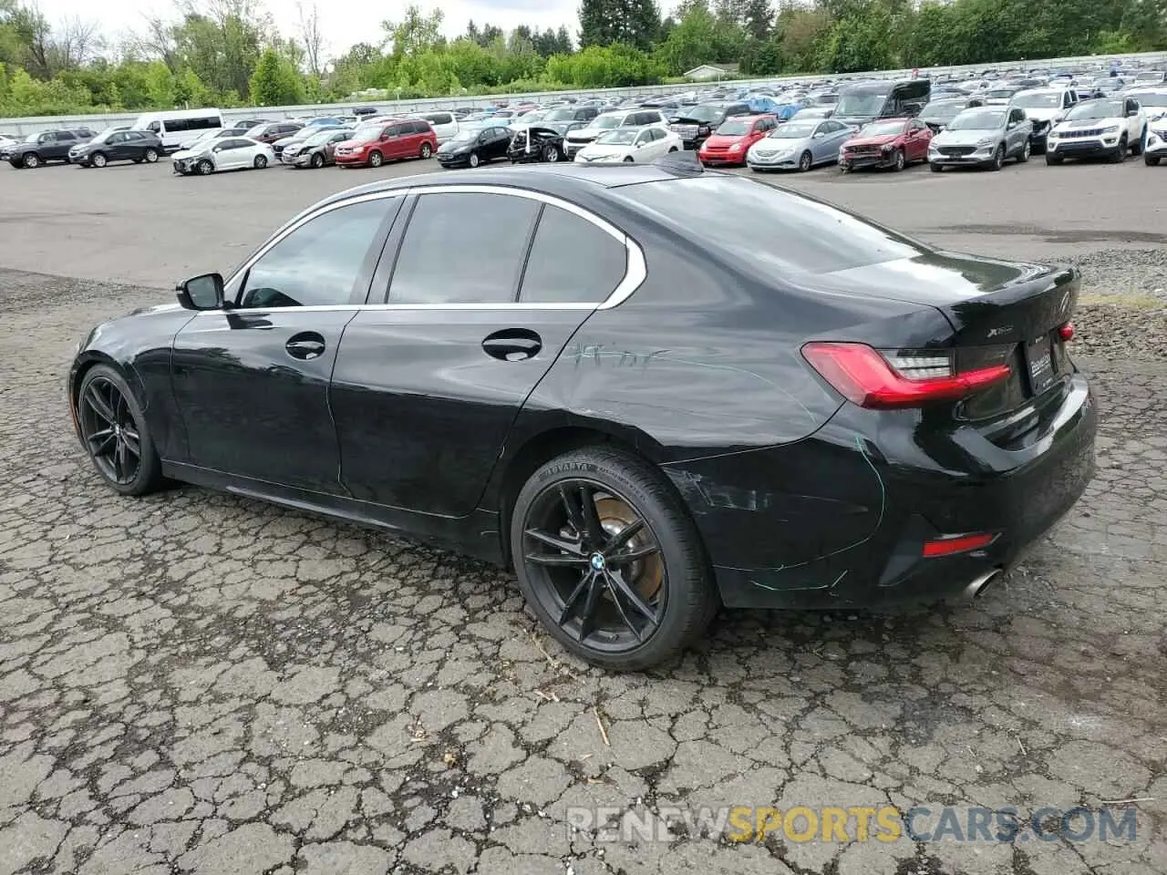 2 fotografías del automóvil dañado 3MW5R7J0XL8B33536 BMW 3 SERIES 2020