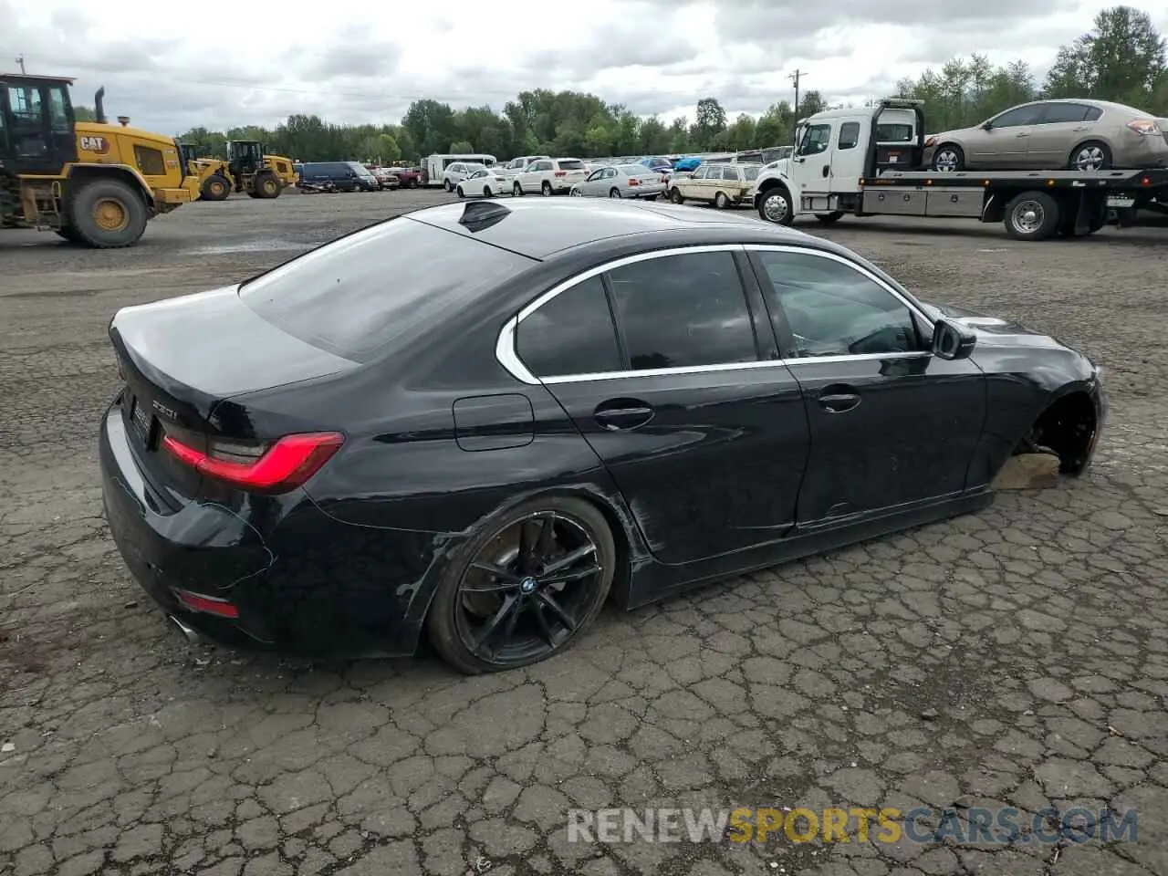 3 fotografías del automóvil dañado 3MW5R7J0XL8B33536 BMW 3 SERIES 2020
