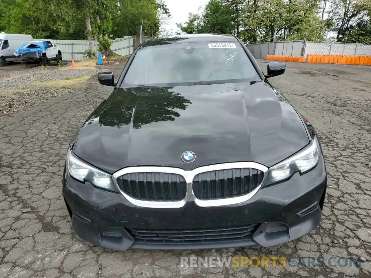 5 fotografías del automóvil dañado 3MW5R7J0XL8B33536 BMW 3 SERIES 2020