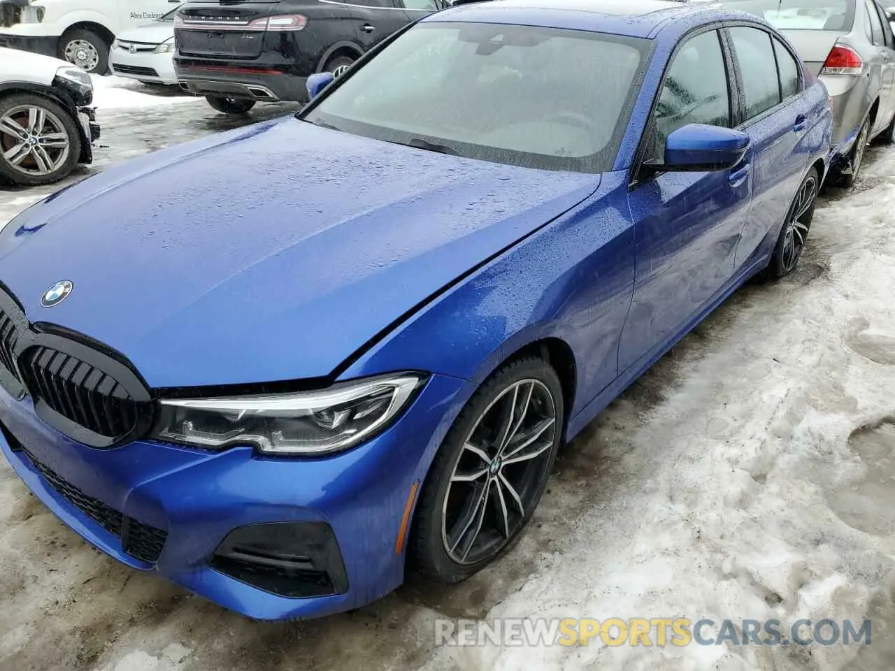 1 fotografías del automóvil dañado 3MW5R7J0XL8B38400 BMW 3 SERIES 2020