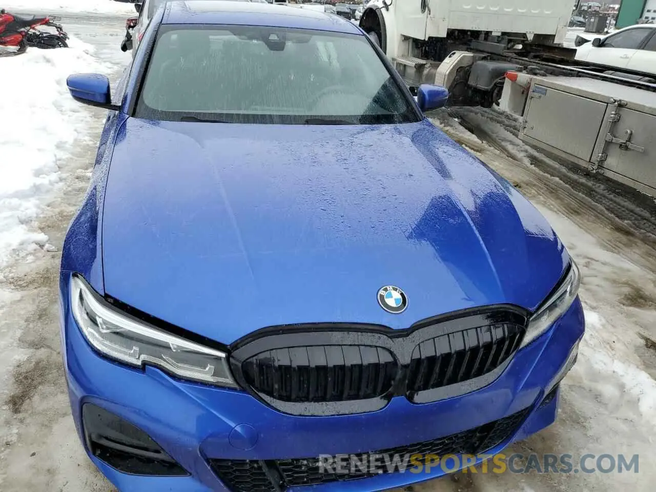 5 fotografías del automóvil dañado 3MW5R7J0XL8B38400 BMW 3 SERIES 2020