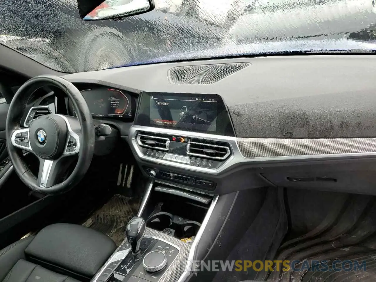 8 fotografías del automóvil dañado 3MW5R7J0XL8B38400 BMW 3 SERIES 2020