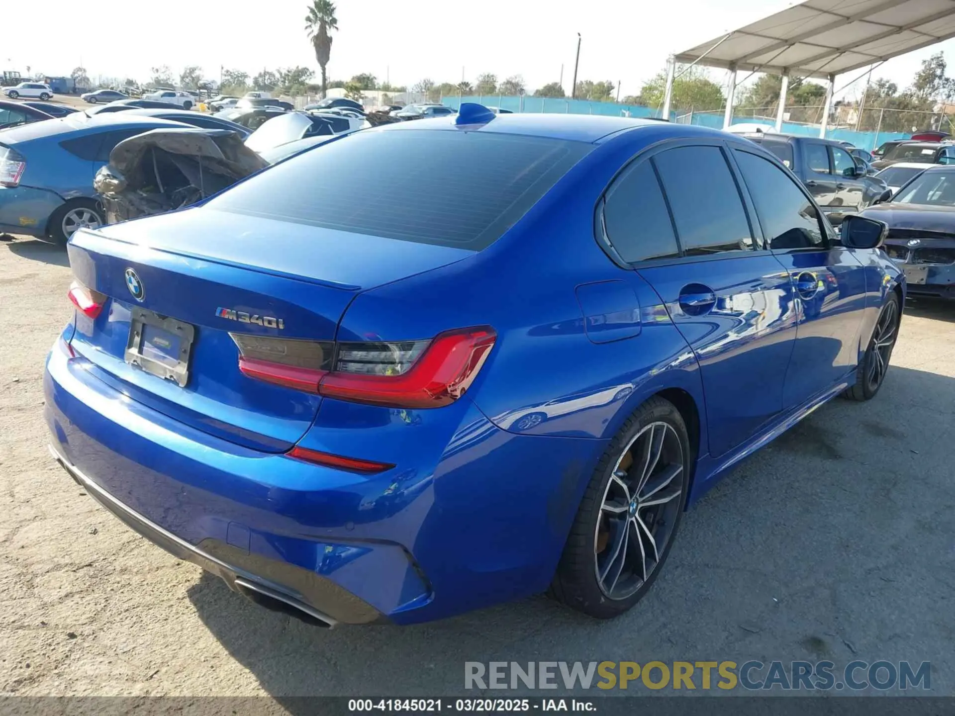 4 fotografías del automóvil dañado 3MW5U7J03L8B27267 BMW 3 SERIES 2020