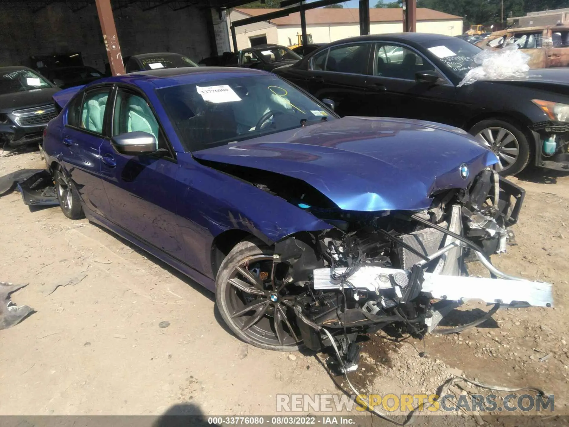 1 fotografías del automóvil dañado 3MW5U7J04L8B45714 BMW 3 SERIES 2020