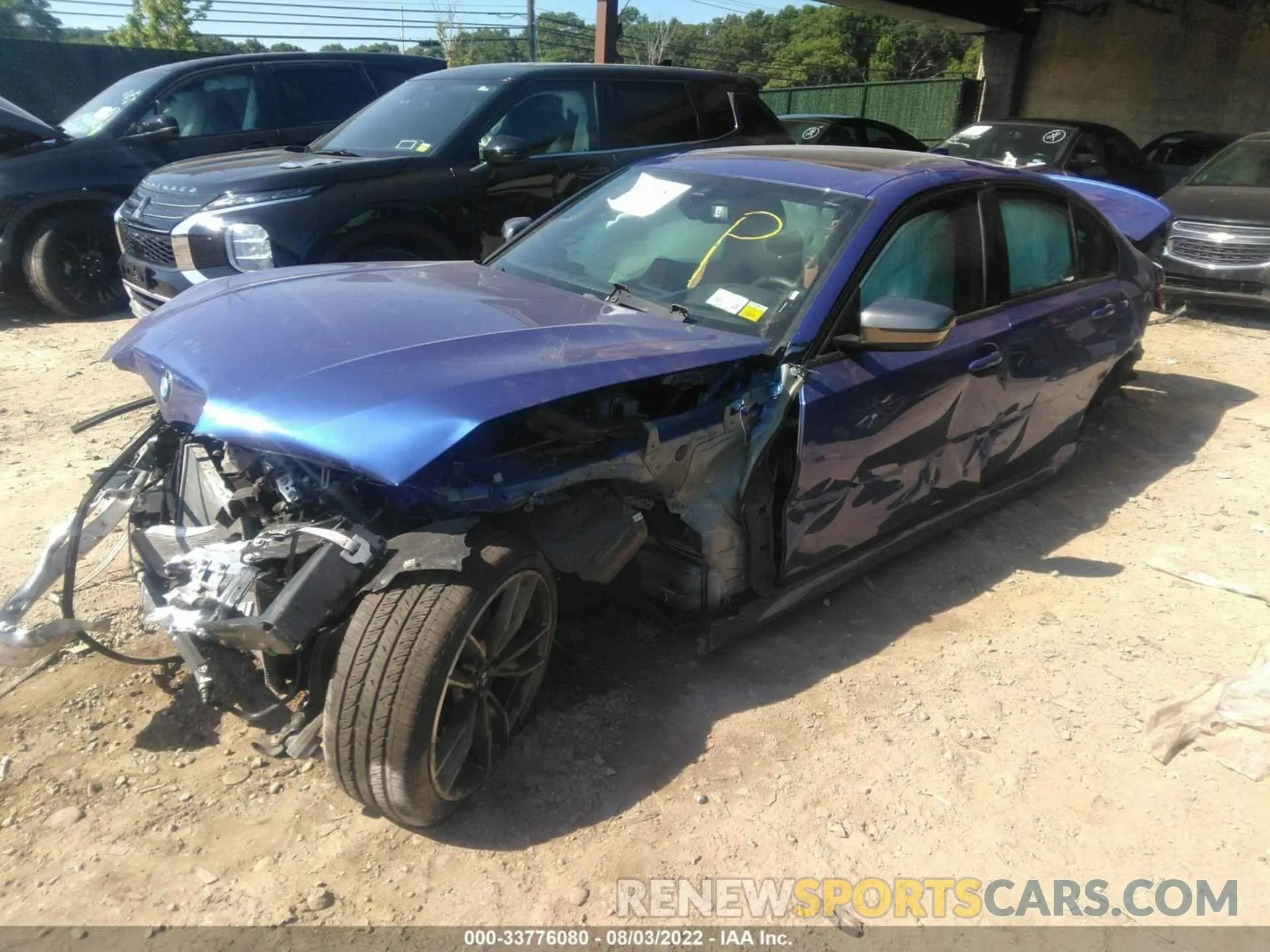 2 fotografías del automóvil dañado 3MW5U7J04L8B45714 BMW 3 SERIES 2020