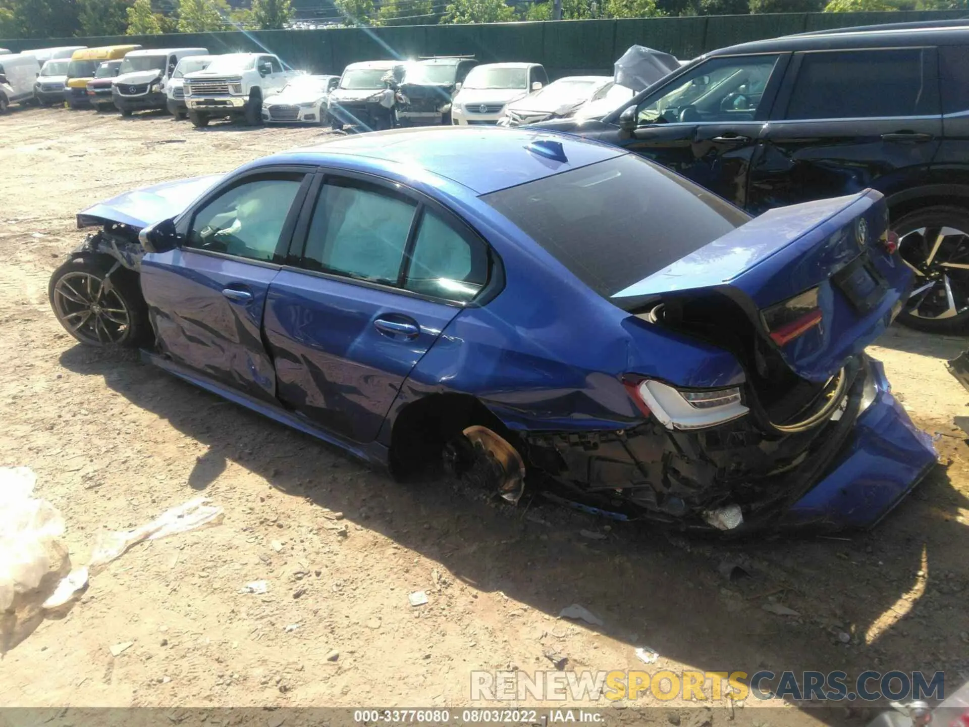 3 fotografías del automóvil dañado 3MW5U7J04L8B45714 BMW 3 SERIES 2020