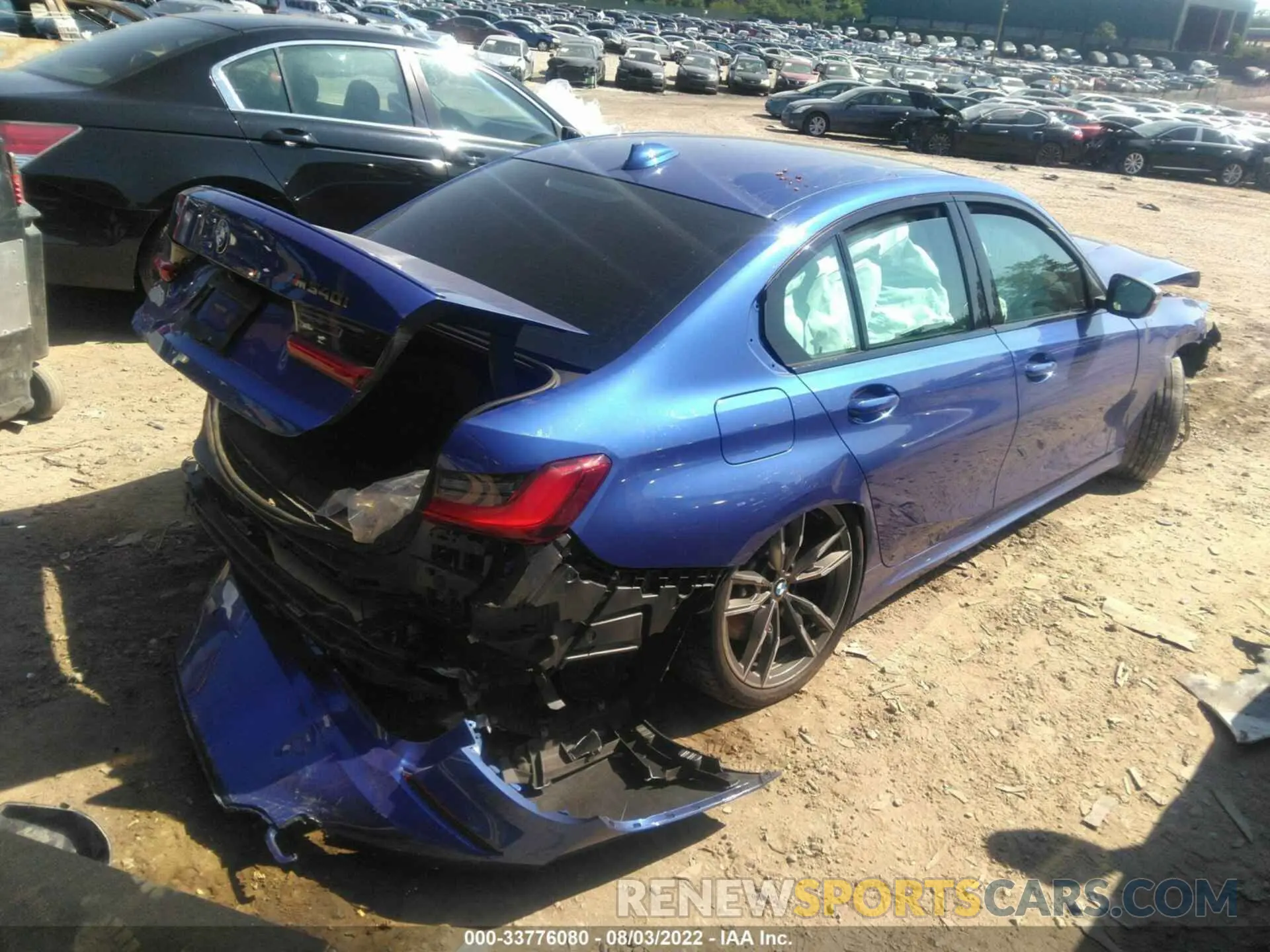 4 fotografías del automóvil dañado 3MW5U7J04L8B45714 BMW 3 SERIES 2020