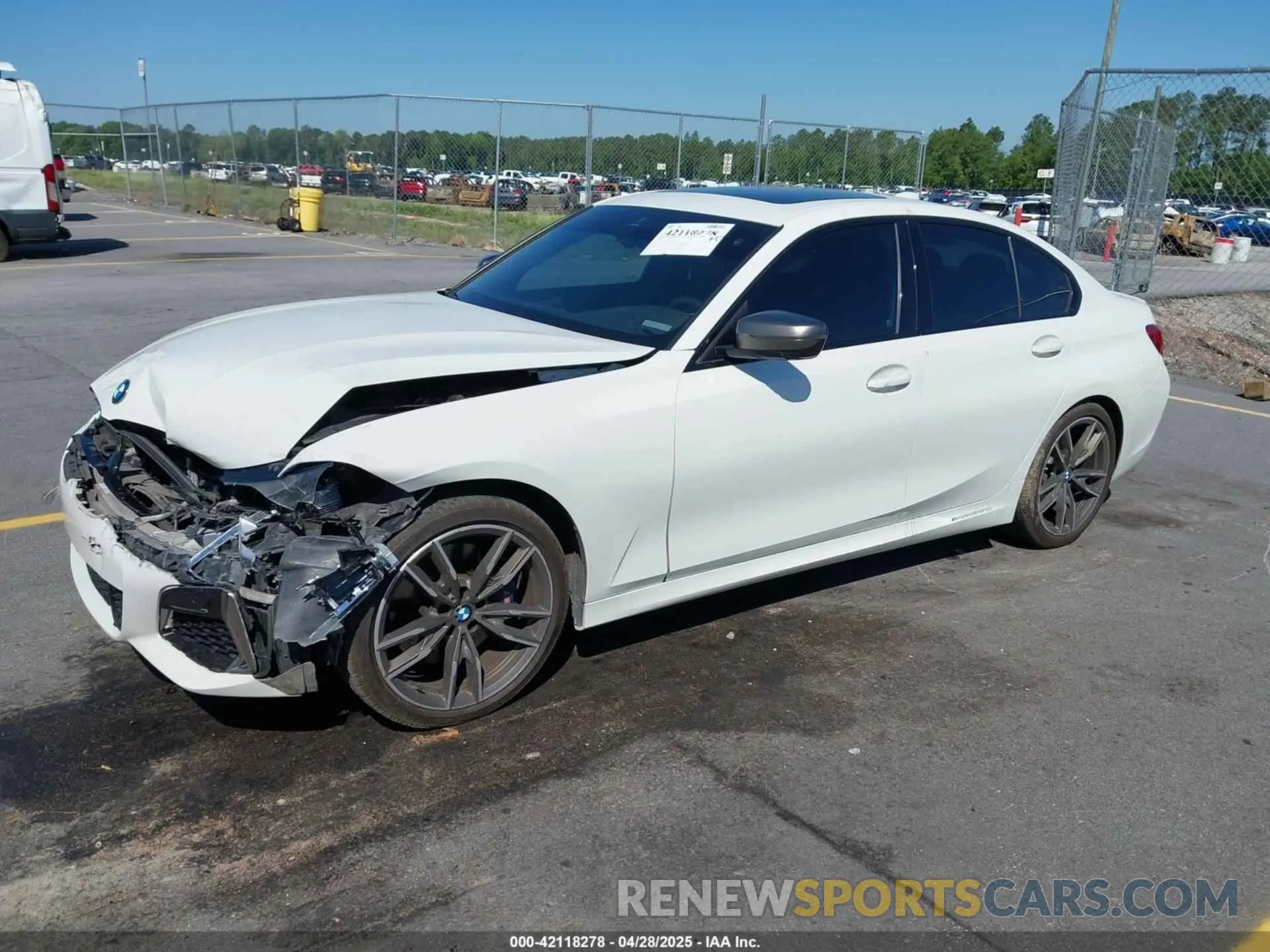 2 fotografías del automóvil dañado 3MW5U7J08L8B31590 BMW 3 SERIES 2020