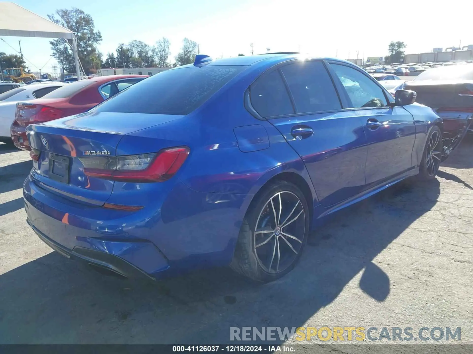 4 fotografías del automóvil dañado 3MW5U7J08L8B34425 BMW 3 SERIES 2020