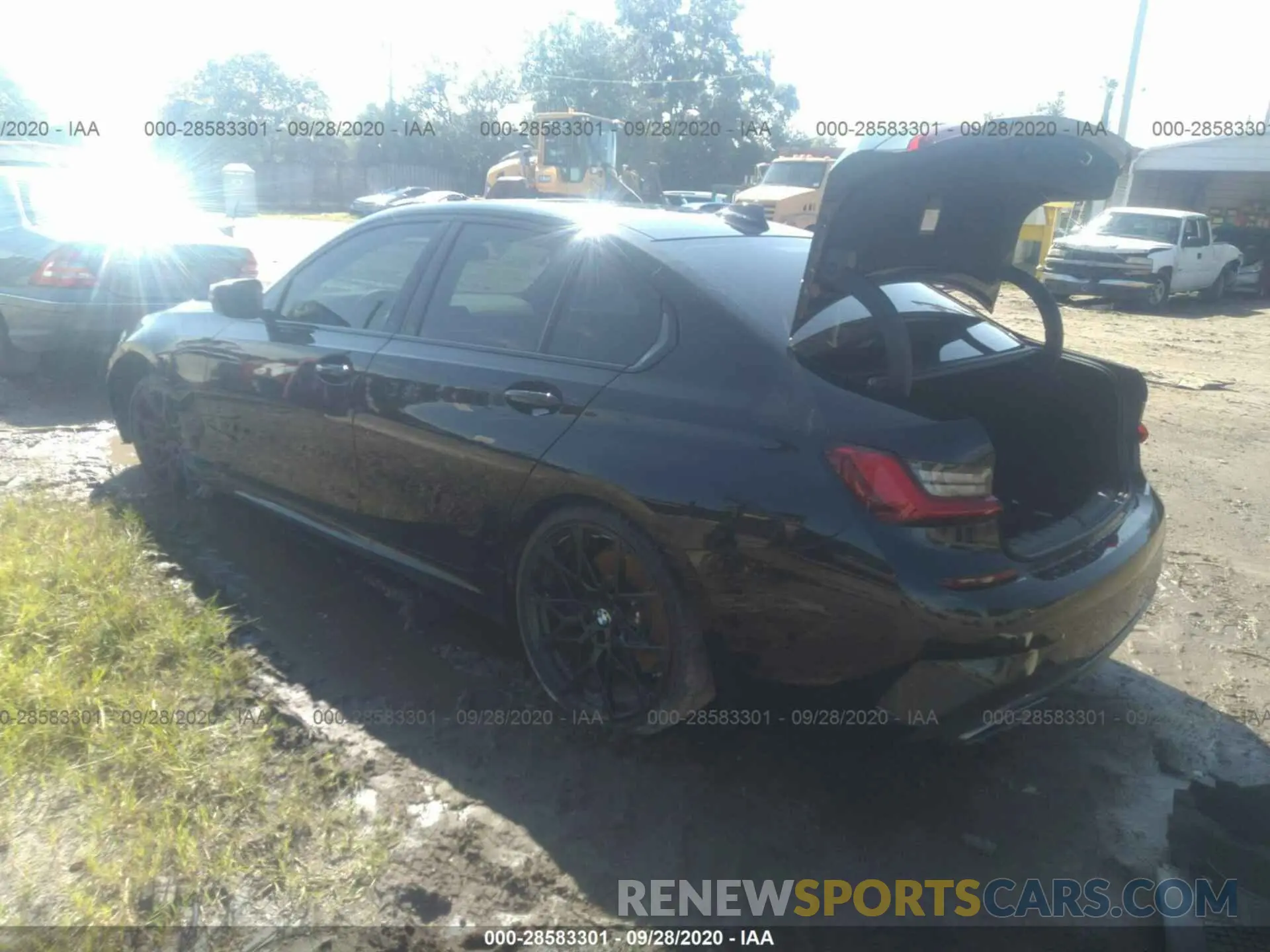 3 fotografías del automóvil dañado 3MW5U7J09L8B26639 BMW 3 SERIES 2020