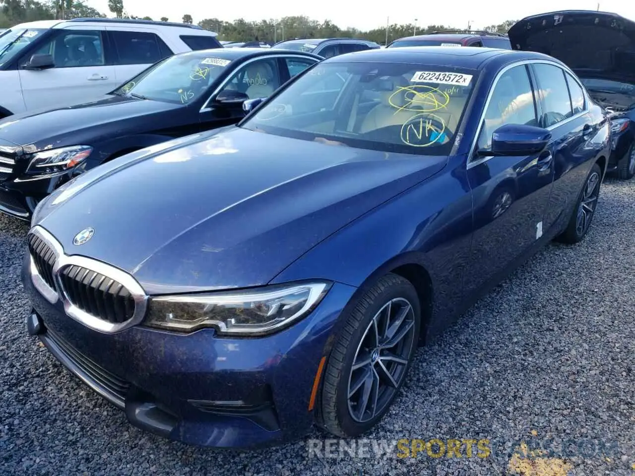 2 fotografías del automóvil dañado WBA5R1C05LFH48337 BMW 3 SERIES 2020