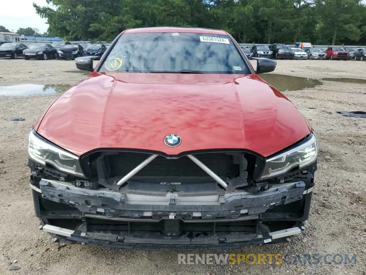 5 fotografías del automóvil dañado WBA5R1C09LFH84841 BMW 3 SERIES 2020