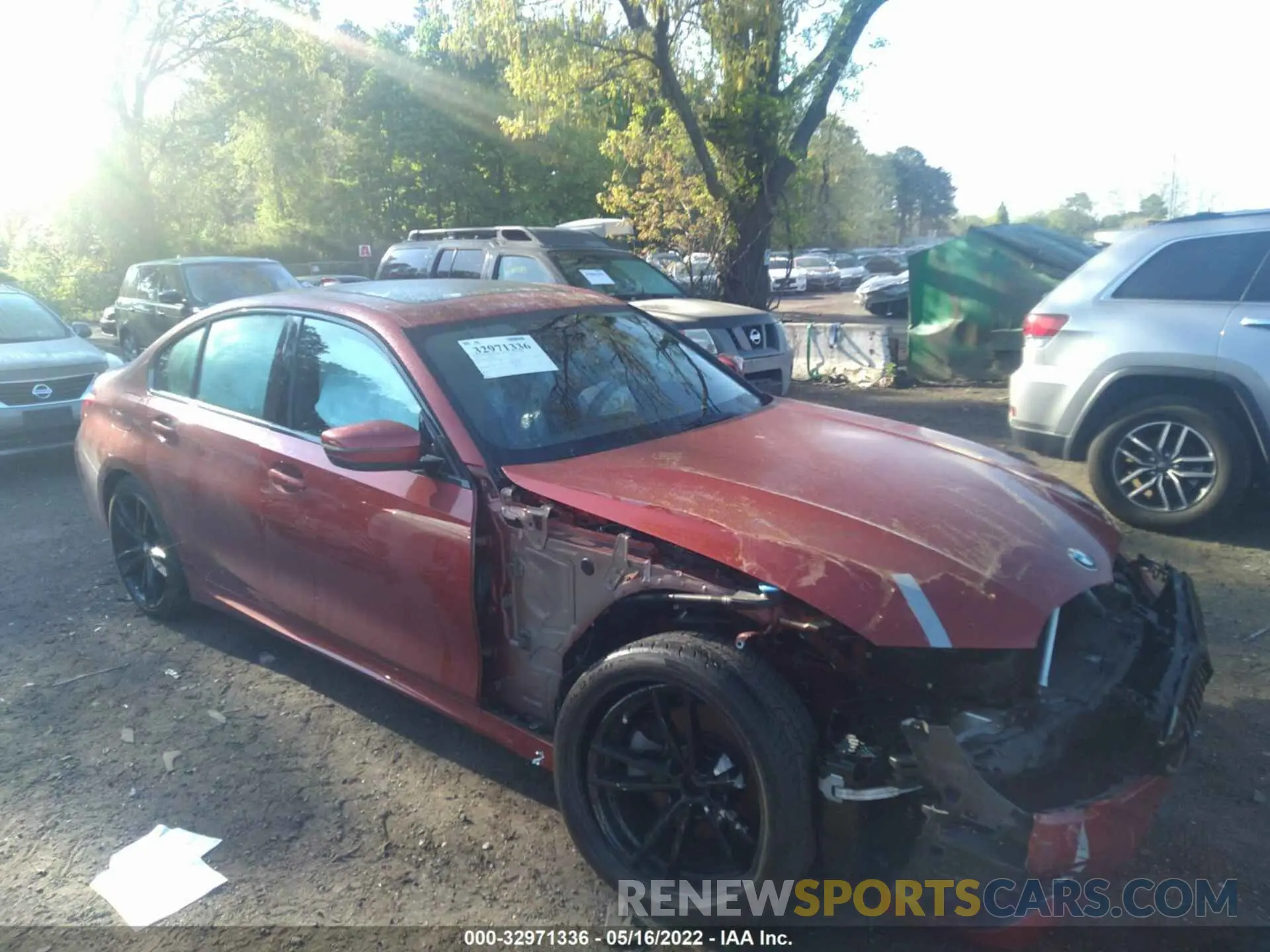 1 fotografías del automóvil dañado WBA5R7C00LFH46434 BMW 3 SERIES 2020