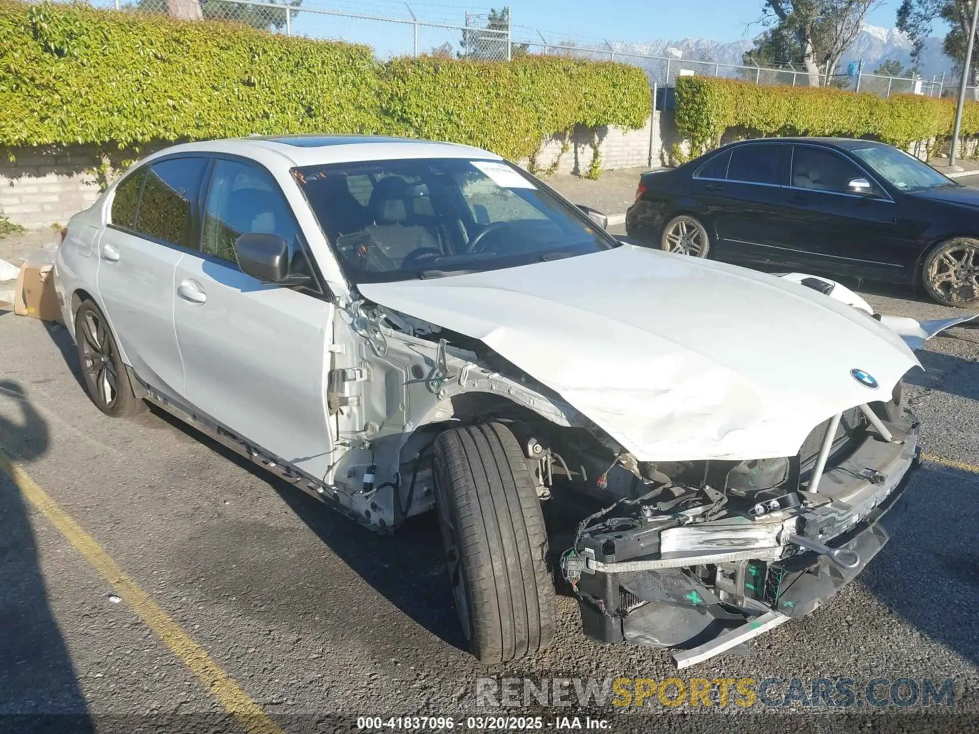 1 fotografías del automóvil dañado WBA5U7C00LA286622 BMW 3 SERIES 2020