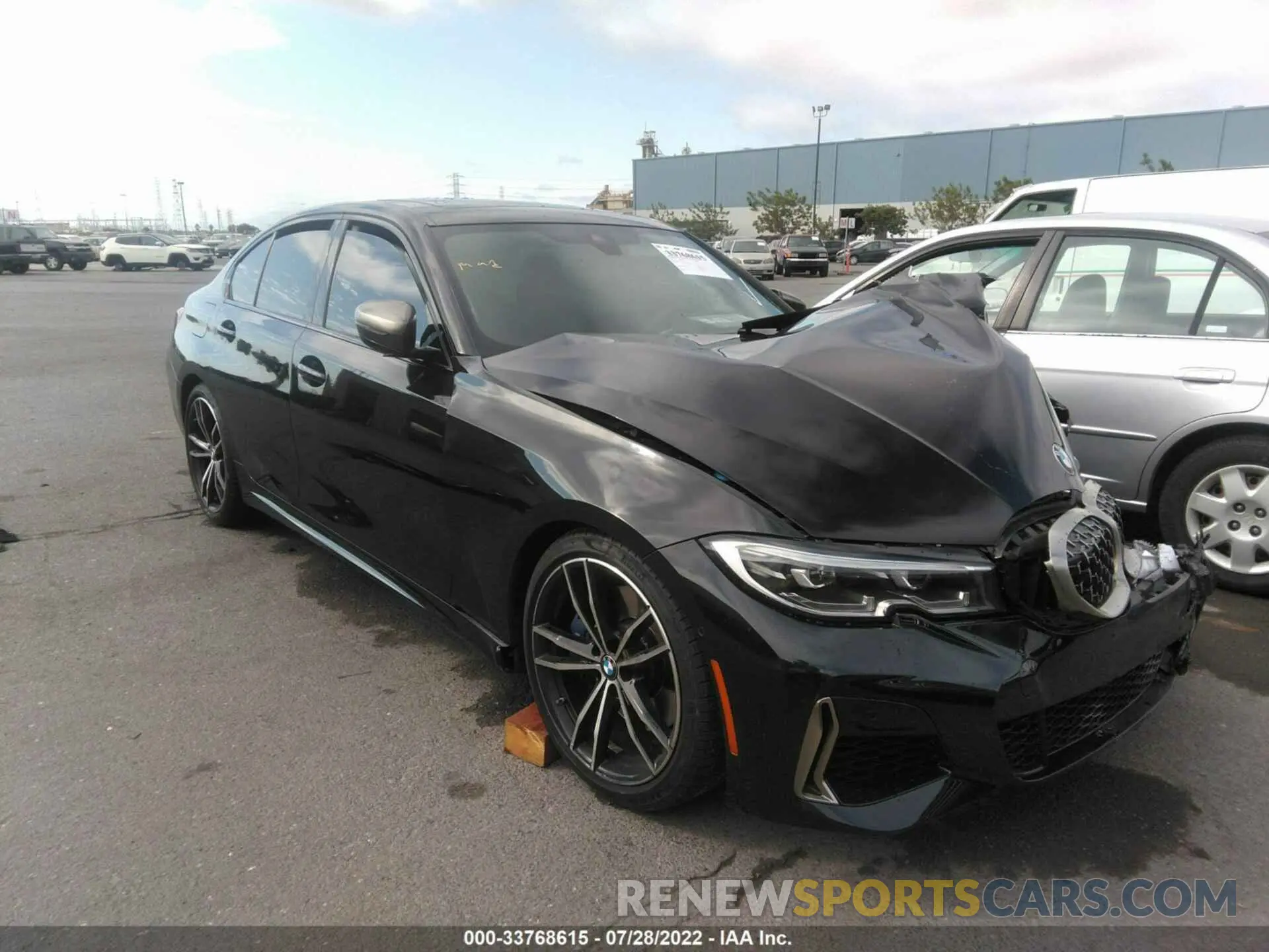 1 fotografías del automóvil dañado WBA5U7C00LFH57111 BMW 3 SERIES 2020
