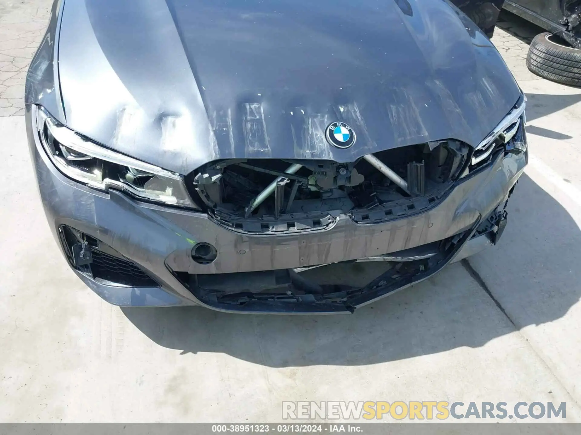 6 fotografías del automóvil dañado WBA5U7C01LFH01470 BMW 3 SERIES 2020