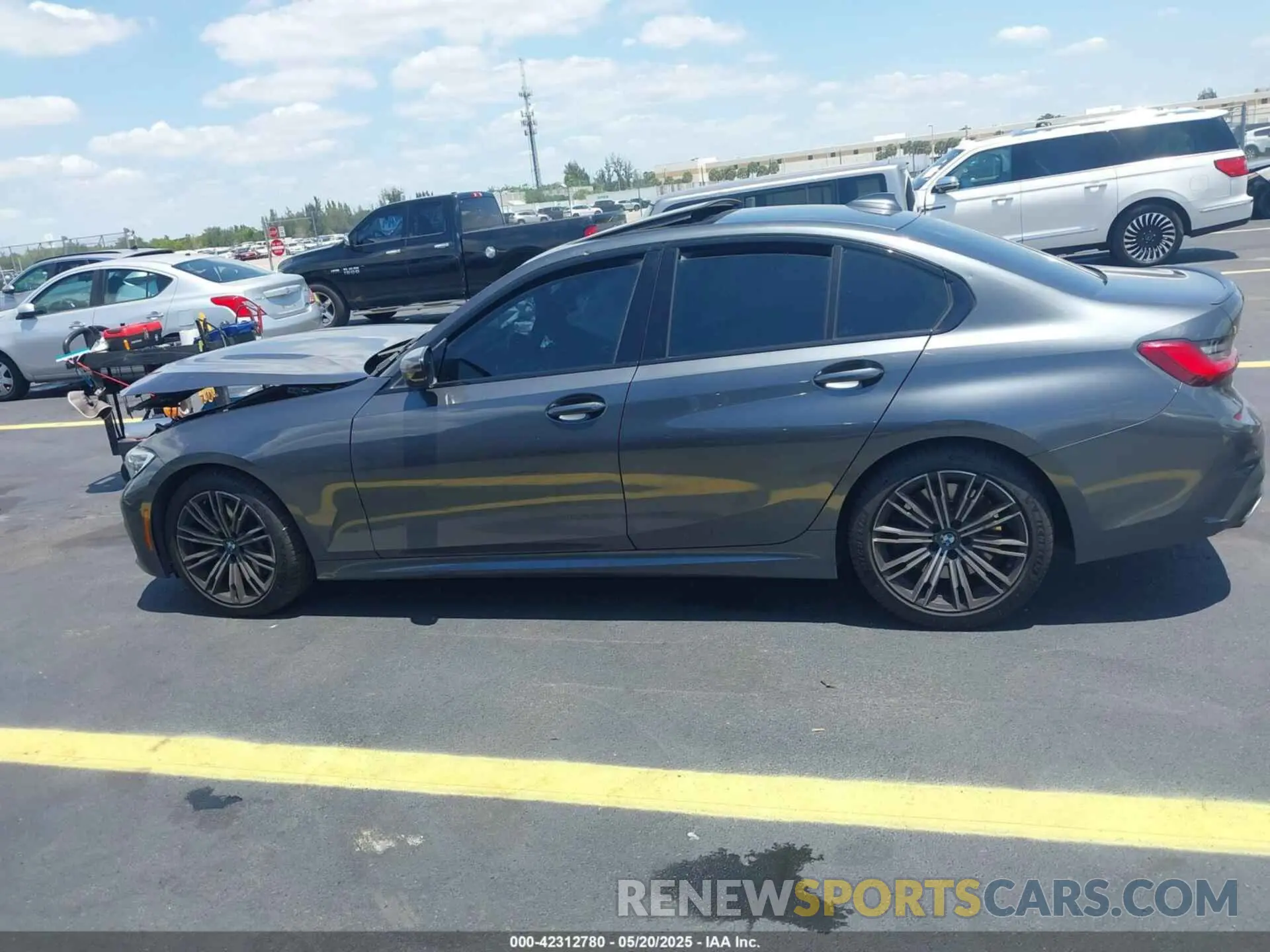 14 fotografías del automóvil dañado WBA5U7C01LFH30158 BMW 3 SERIES 2020
