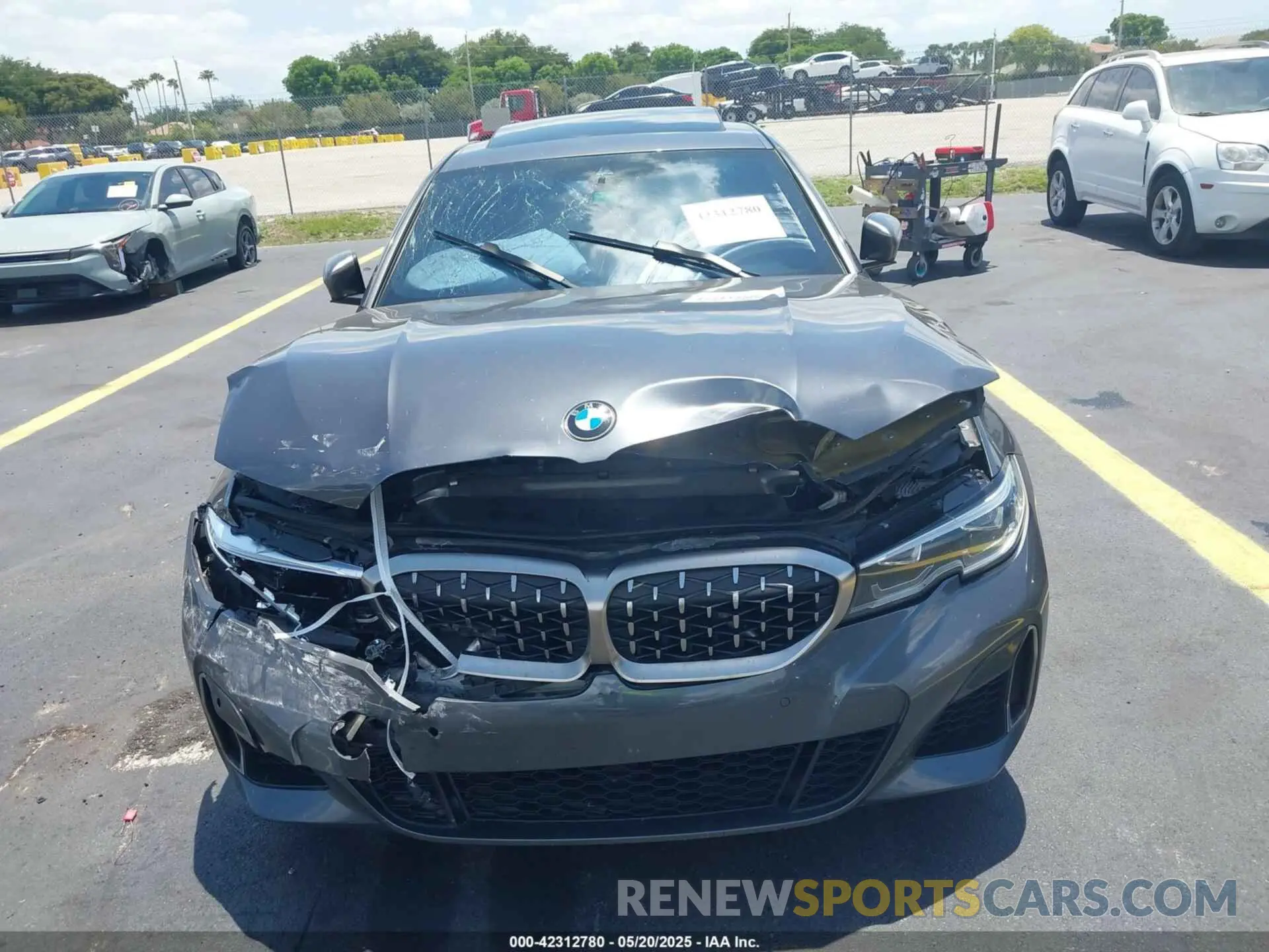 6 fotografías del automóvil dañado WBA5U7C01LFH30158 BMW 3 SERIES 2020