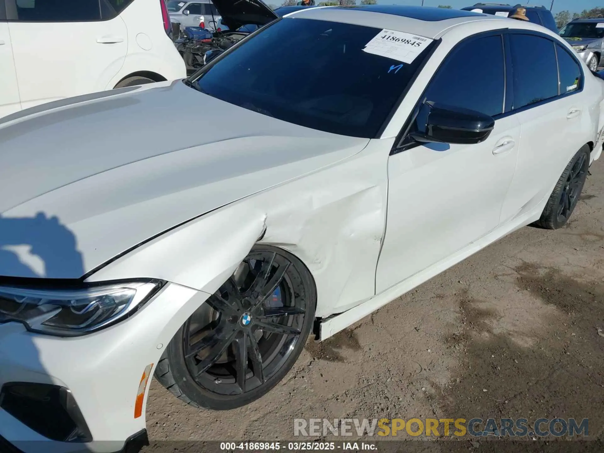 6 fotografías del automóvil dañado WBA5U7C02LFH69972 BMW 3 SERIES 2020