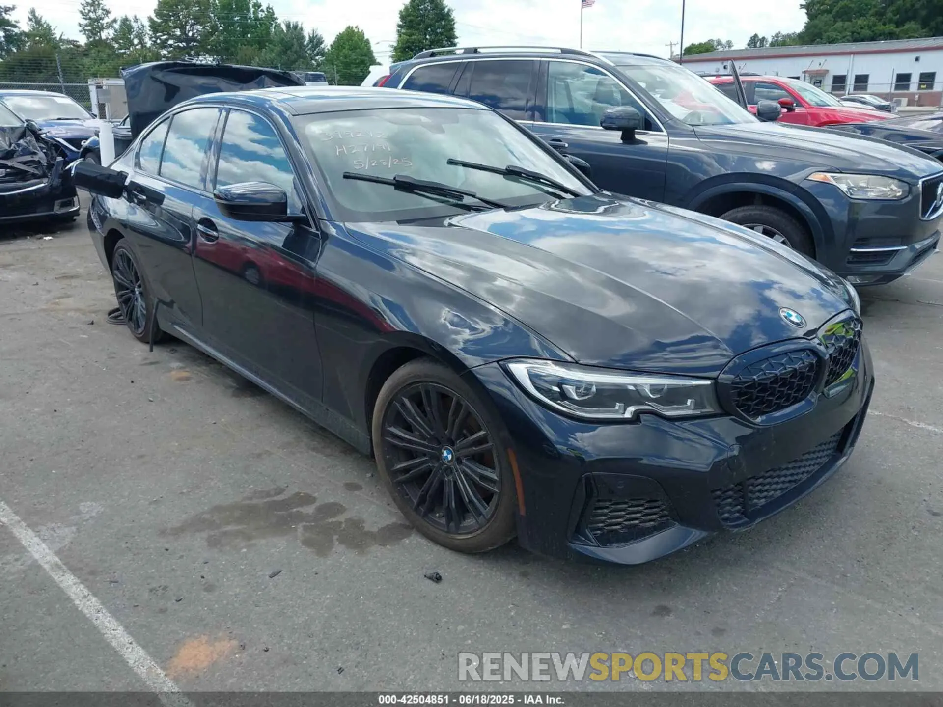 1 fotografías del automóvil dañado WBA5U7C06LFH27191 BMW 3 SERIES 2020
