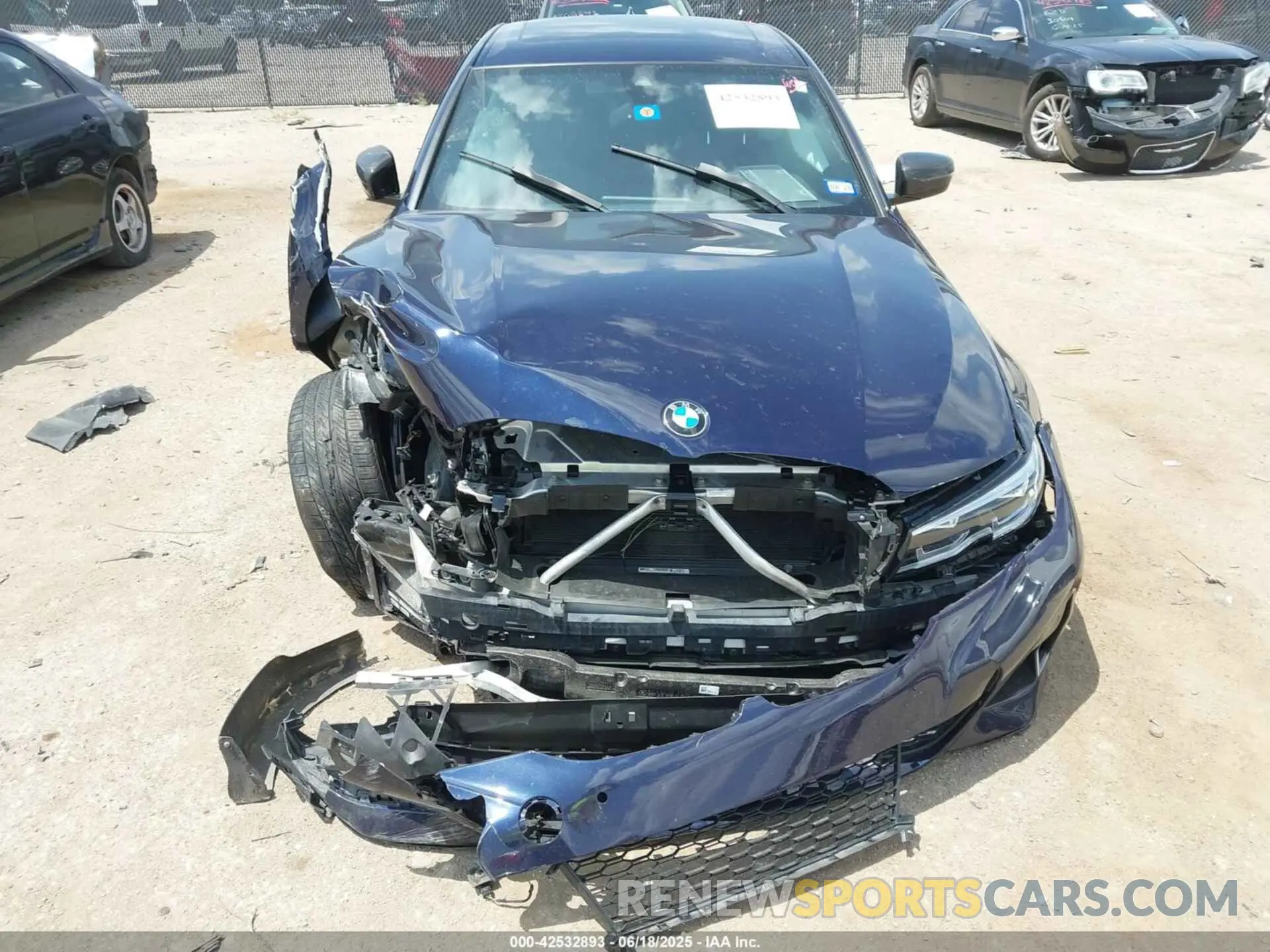 6 fotografías del automóvil dañado WBA5U7C07LFH34909 BMW 3 SERIES 2020
