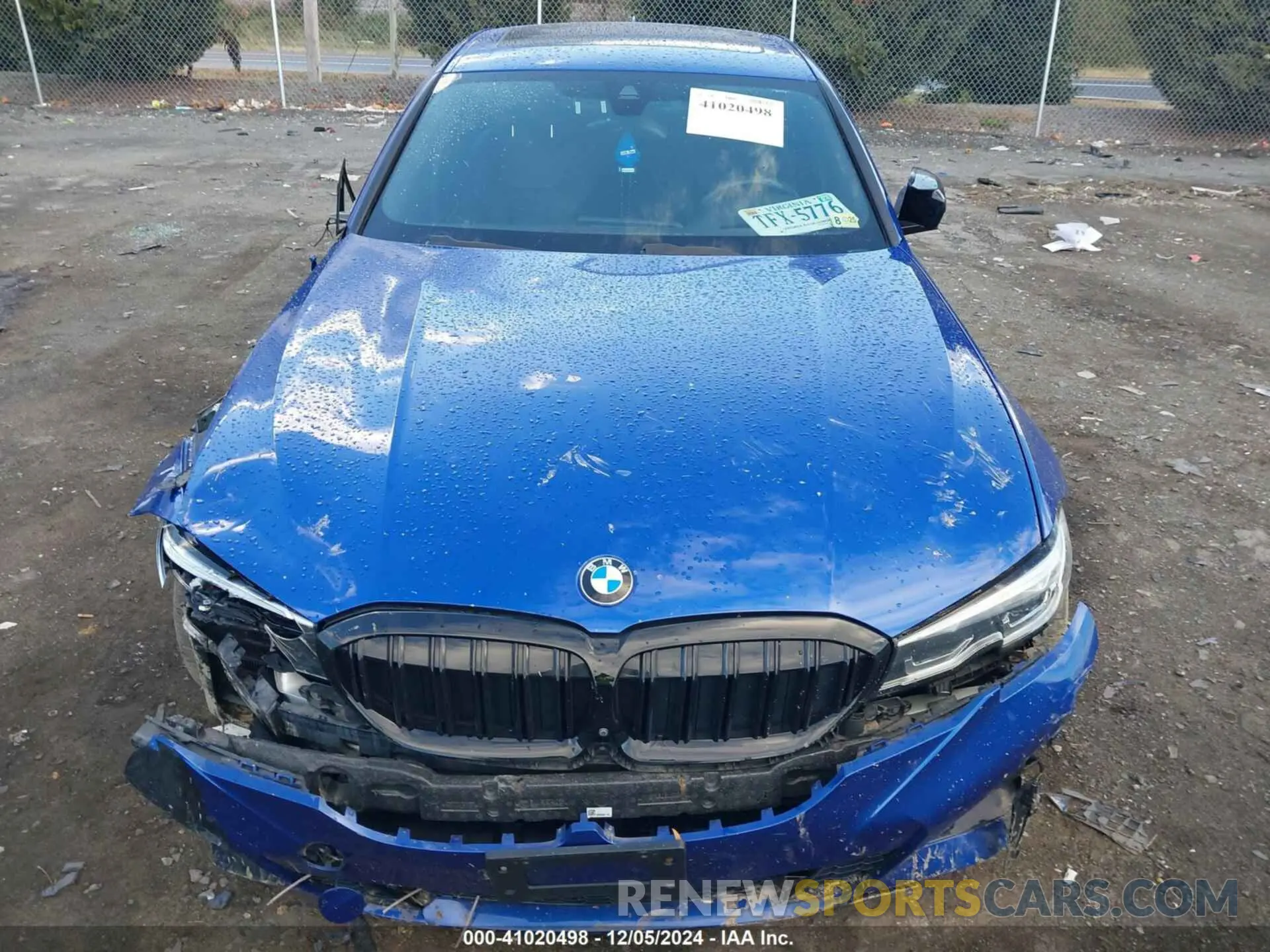 12 fotografías del automóvil dañado WBA5U9C00LFH03223 BMW 3 SERIES 2020