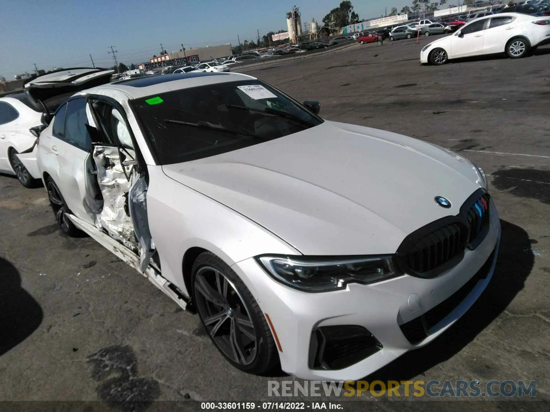 1 fotografías del automóvil dañado WBA5U9C00LFH85342 BMW 3 SERIES 2020