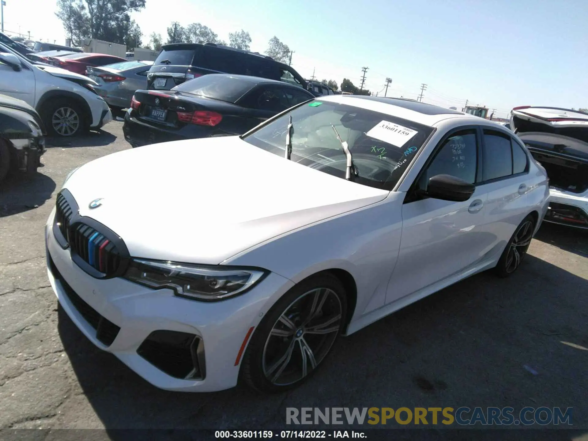 2 fotografías del automóvil dañado WBA5U9C00LFH85342 BMW 3 SERIES 2020