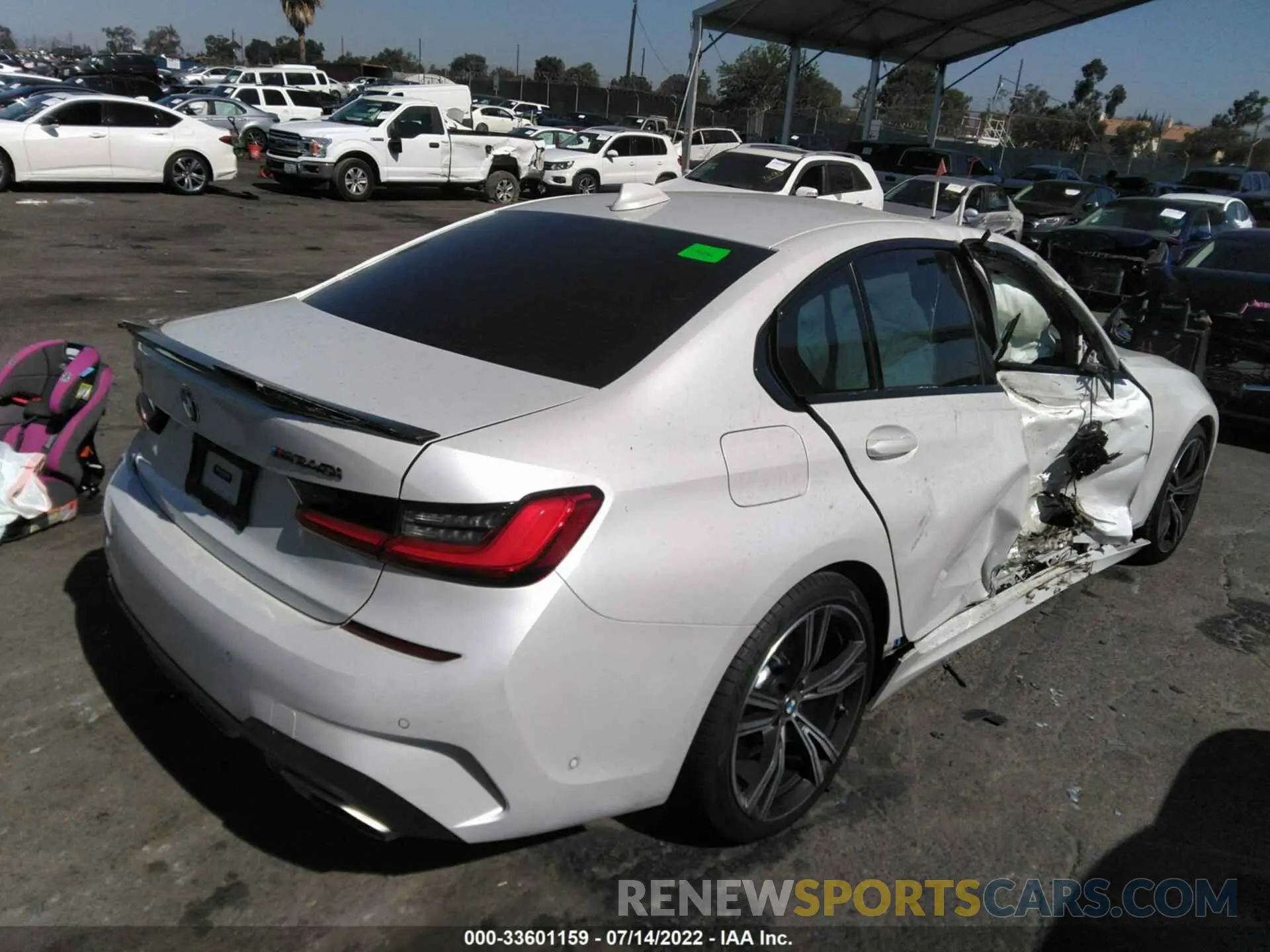 4 fotografías del automóvil dañado WBA5U9C00LFH85342 BMW 3 SERIES 2020