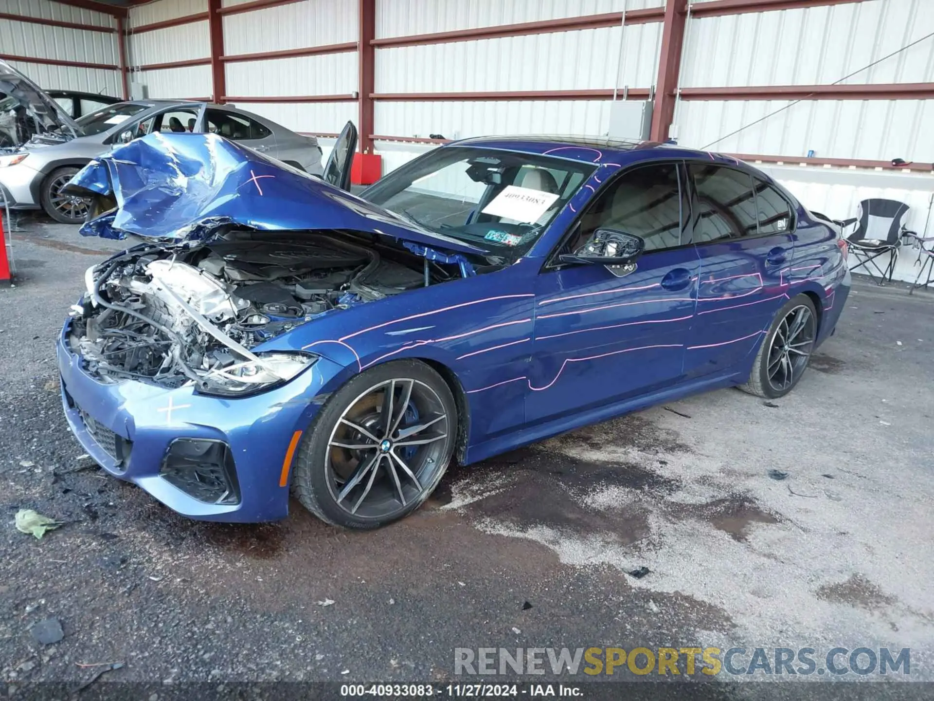 2 fotografías del automóvil dañado WBA5U9C08LFH70152 BMW 3 SERIES 2020
