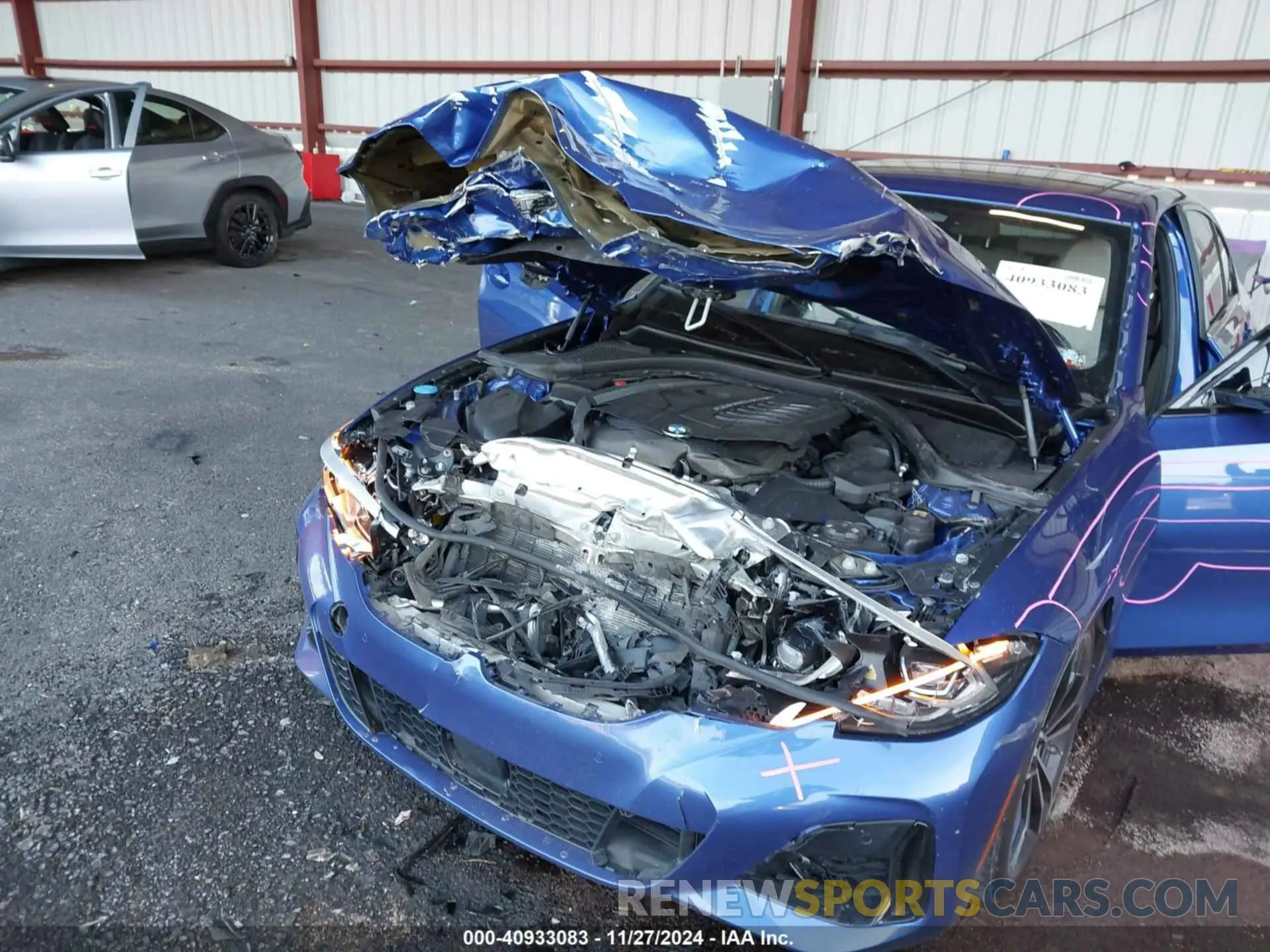 6 fotografías del automóvil dañado WBA5U9C08LFH70152 BMW 3 SERIES 2020
