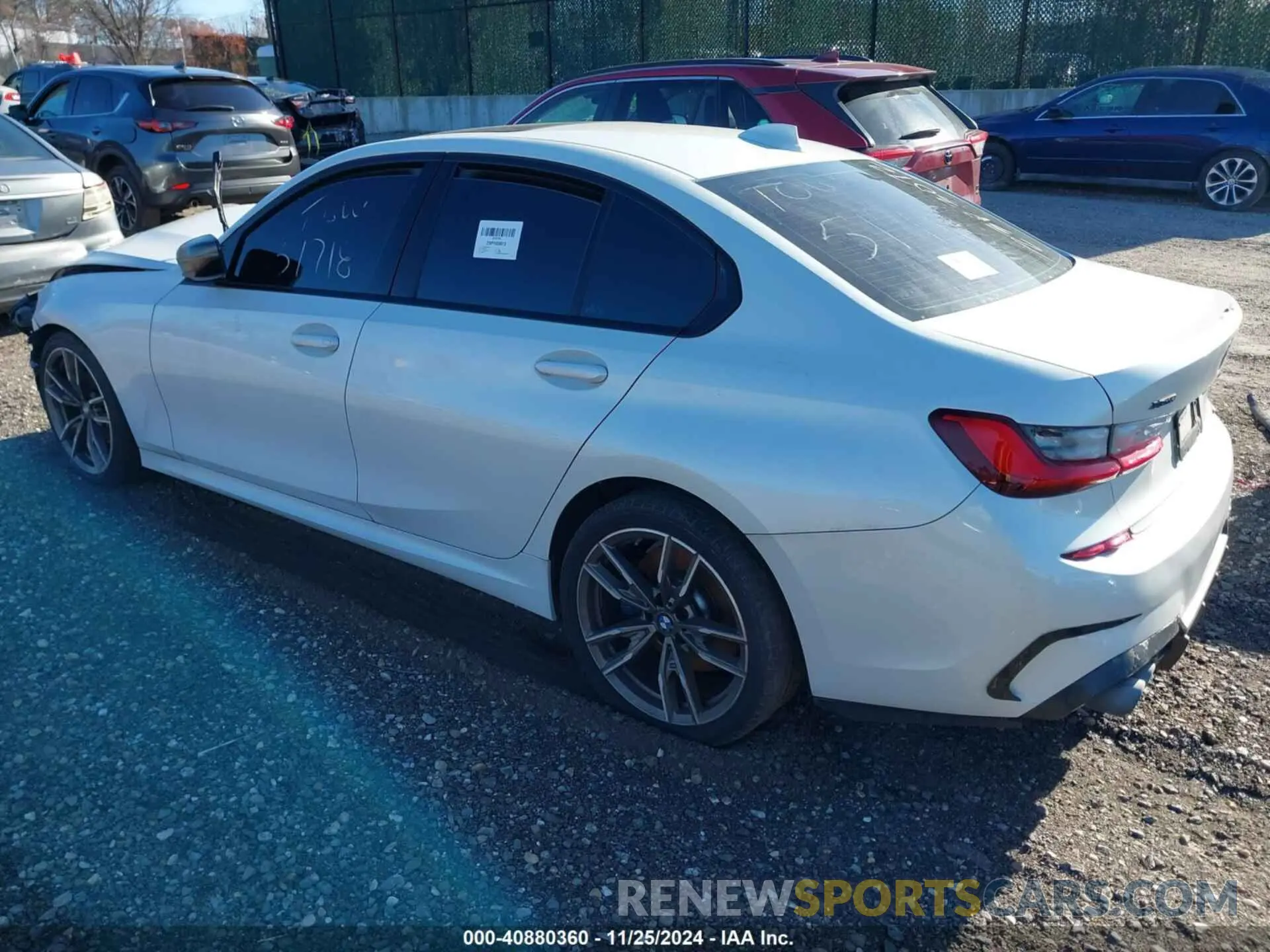 3 fotografías del automóvil dañado WBA5U9C0XLFH44068 BMW 3 SERIES 2020