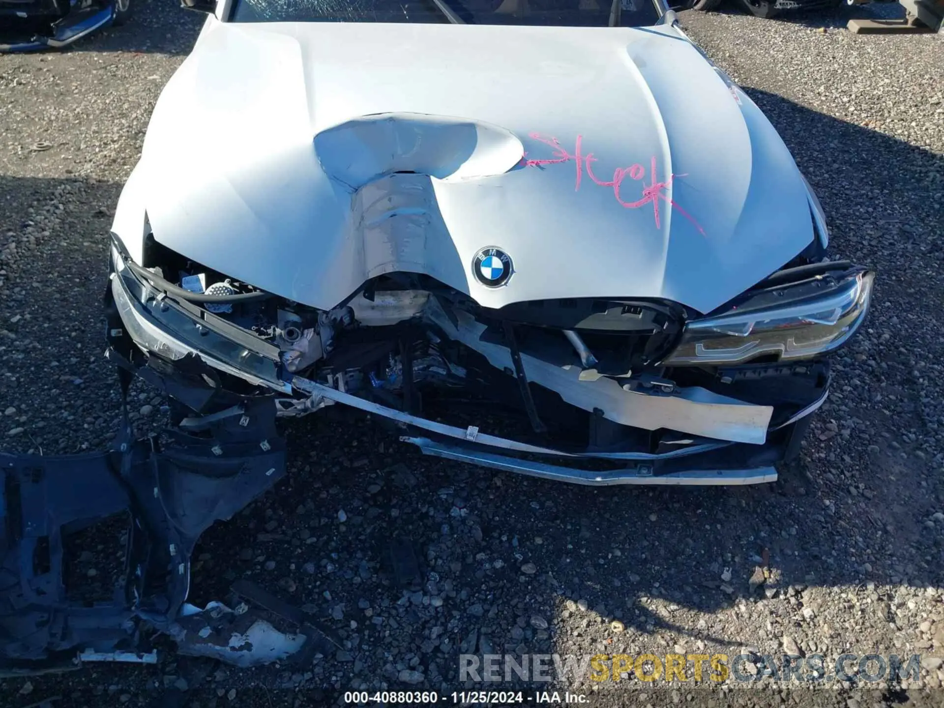 6 fotografías del automóvil dañado WBA5U9C0XLFH44068 BMW 3 SERIES 2020