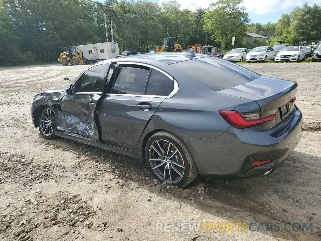 2 fotografías del automóvil dañado 3MW5P7J02M8B72919 BMW 3 SERIES 2021