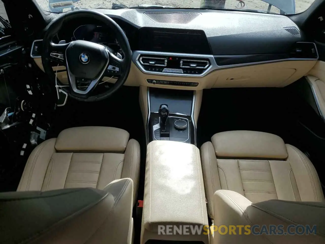 8 fotografías del automóvil dañado 3MW5P7J02M8B72919 BMW 3 SERIES 2021