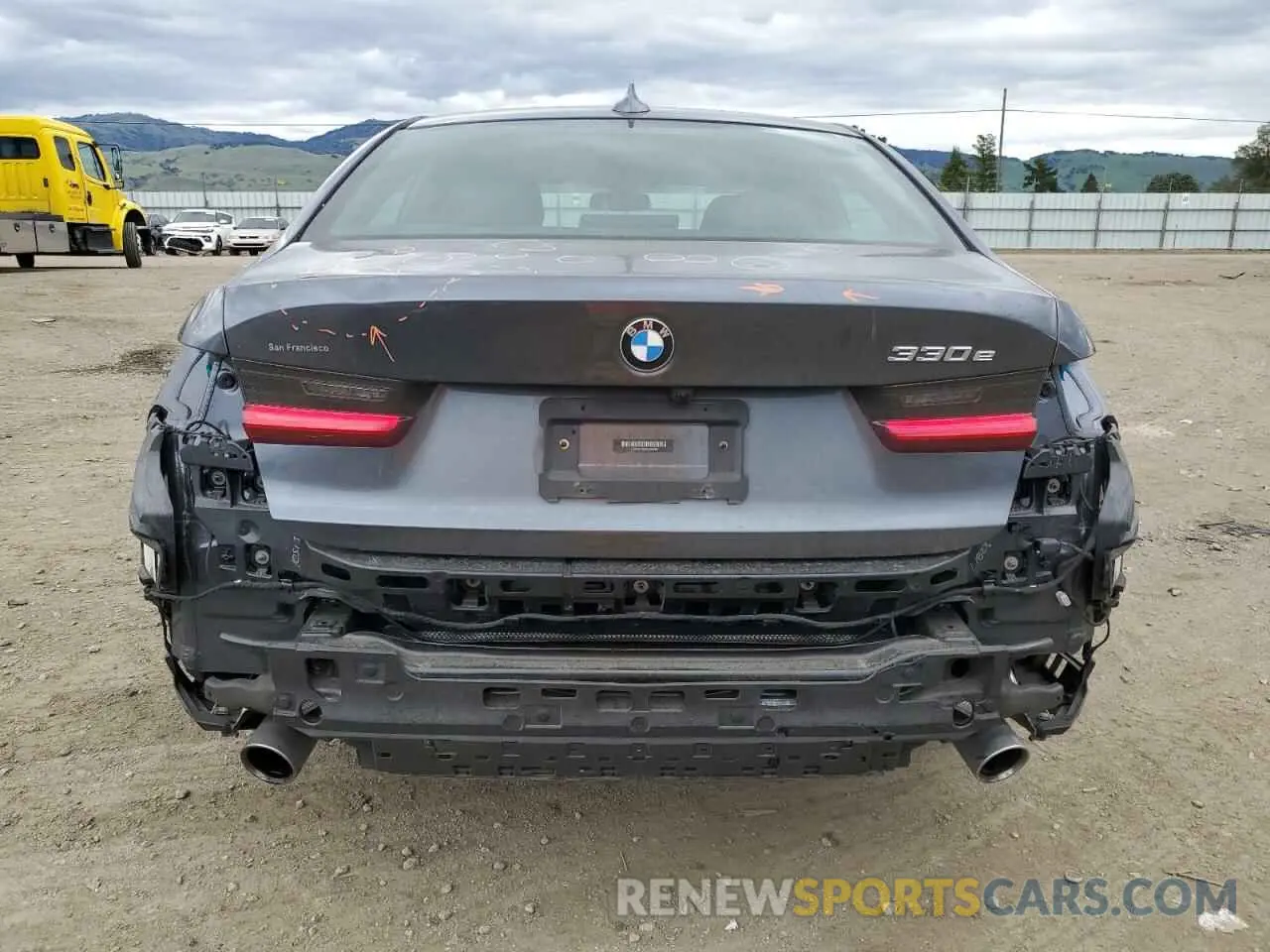 6 fotografías del automóvil dañado 3MW5P7J02M8B94208 BMW 3 SERIES 2021