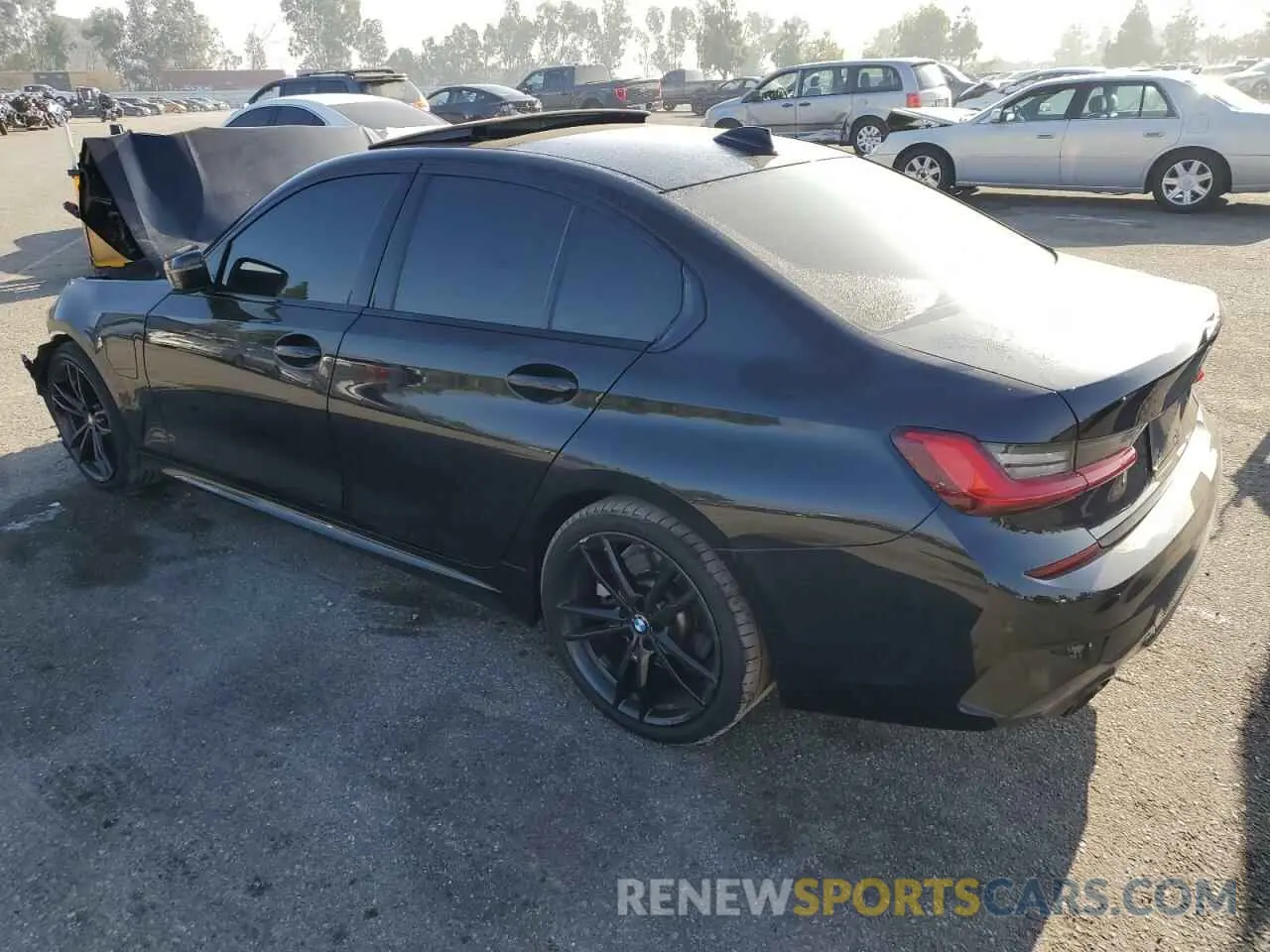 2 fotografías del automóvil dañado 3MW5P7J03M8C03997 BMW 3 SERIES 2021
