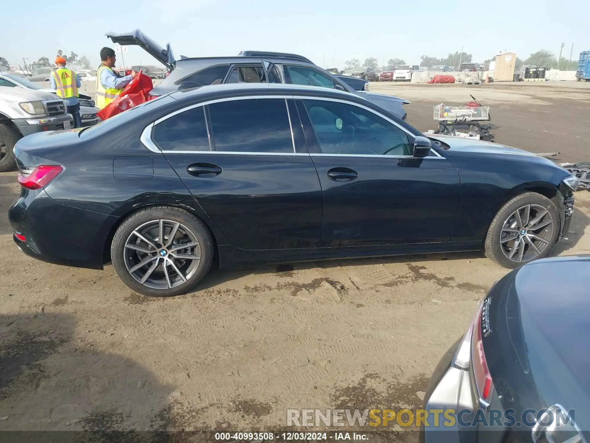 14 fotografías del automóvil dañado 3MW5P7J05M8B83798 BMW 3 SERIES 2021