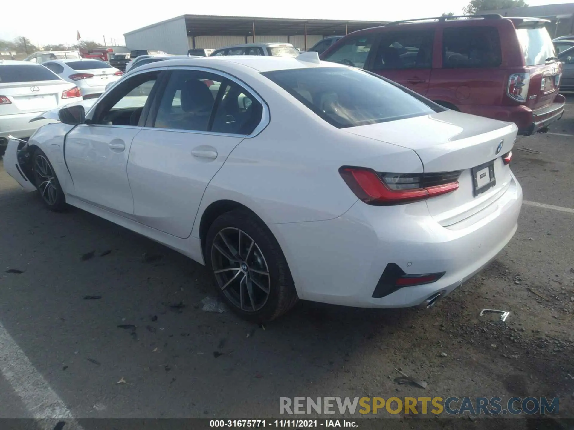 3 fotografías del automóvil dañado 3MW5P7J06M8C11575 BMW 3 SERIES 2021