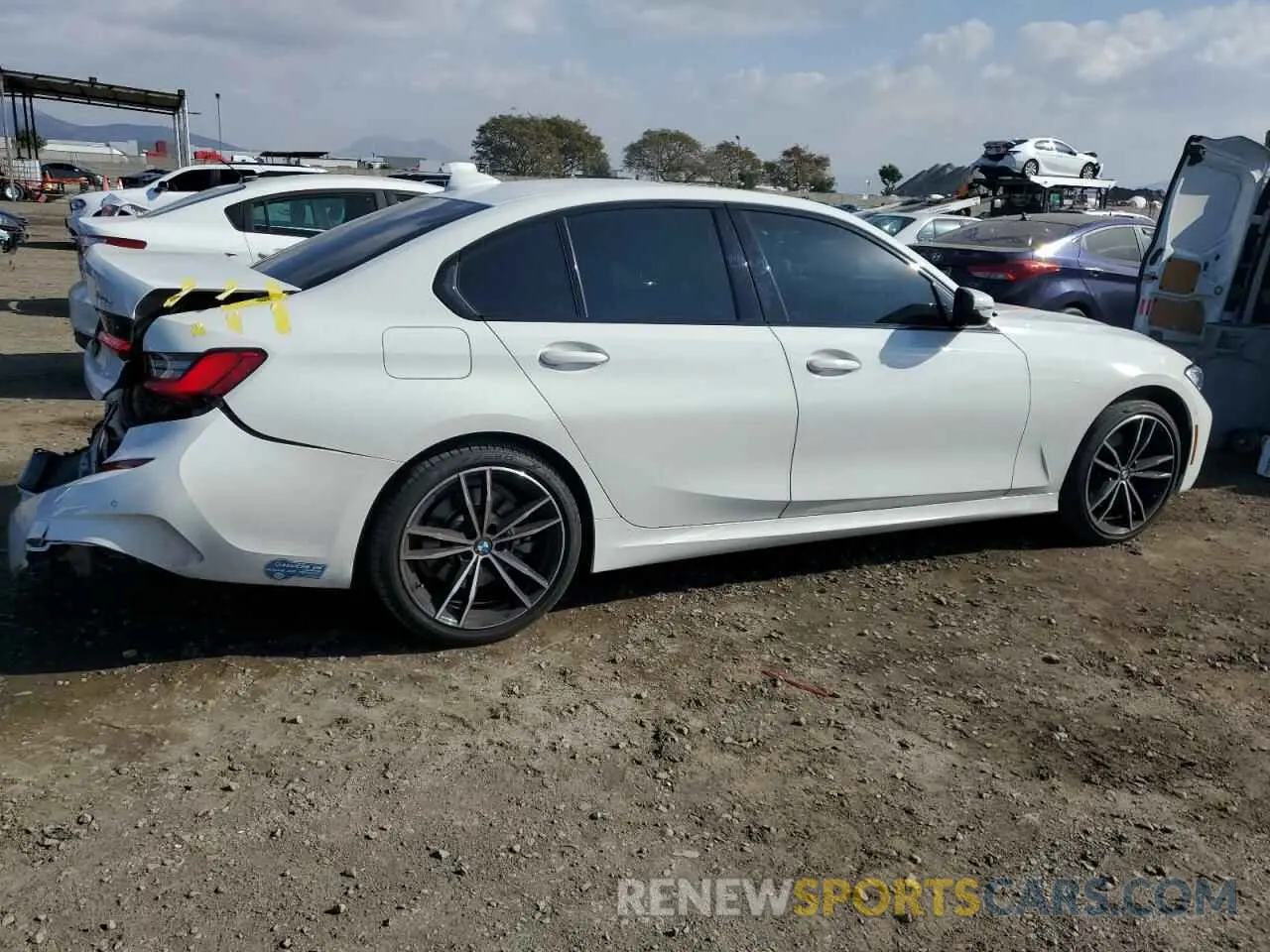 3 fotografías del automóvil dañado 3MW5P7J07M8B62645 BMW 3 SERIES 2021