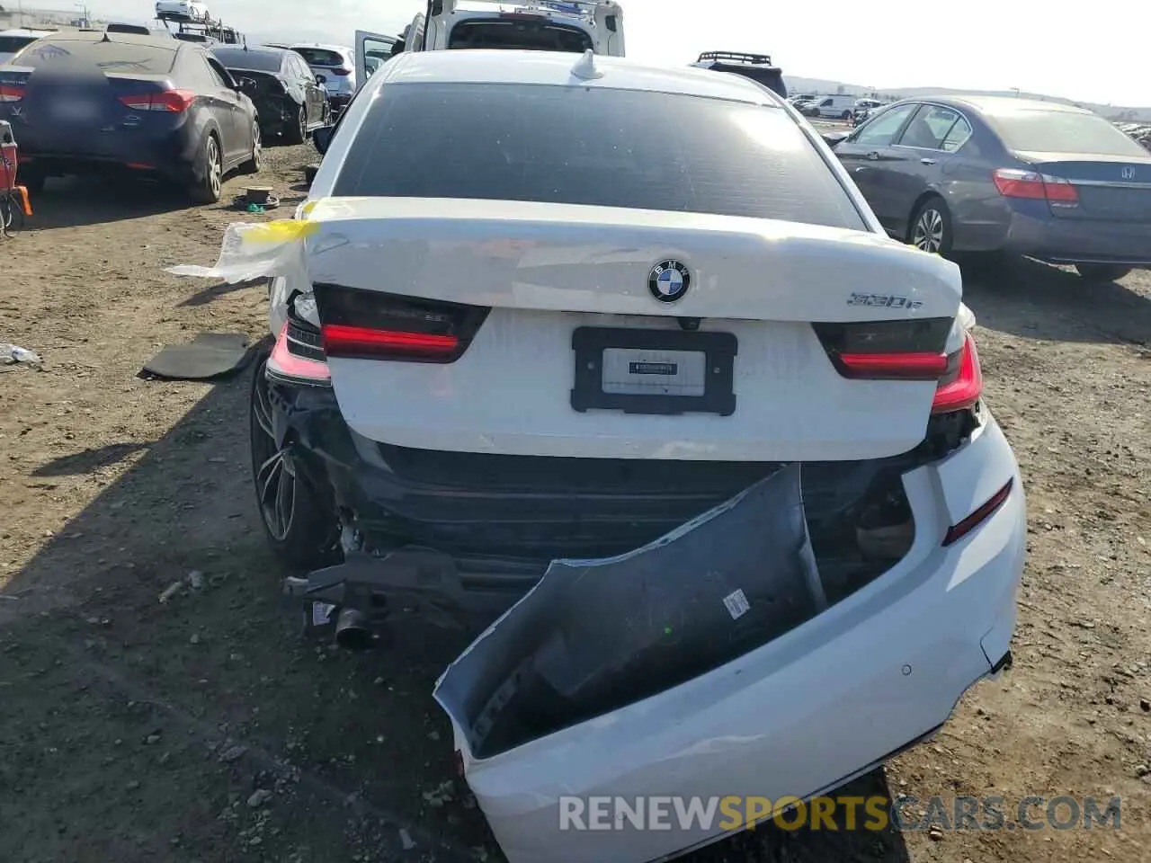 6 fotografías del automóvil dañado 3MW5P7J07M8B62645 BMW 3 SERIES 2021