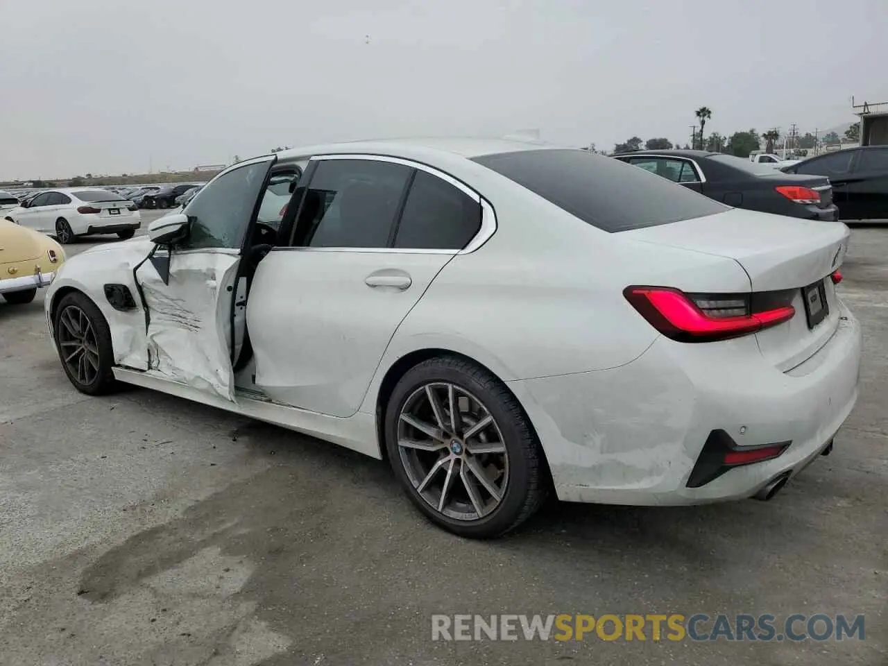 2 fotografías del automóvil dañado 3MW5P7J07M8B78246 BMW 3 SERIES 2021