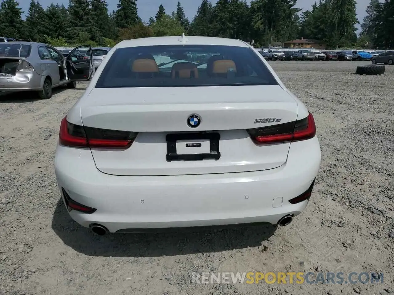 6 fotografías del automóvil dañado 3MW5P7J08M8B74299 BMW 3 SERIES 2021