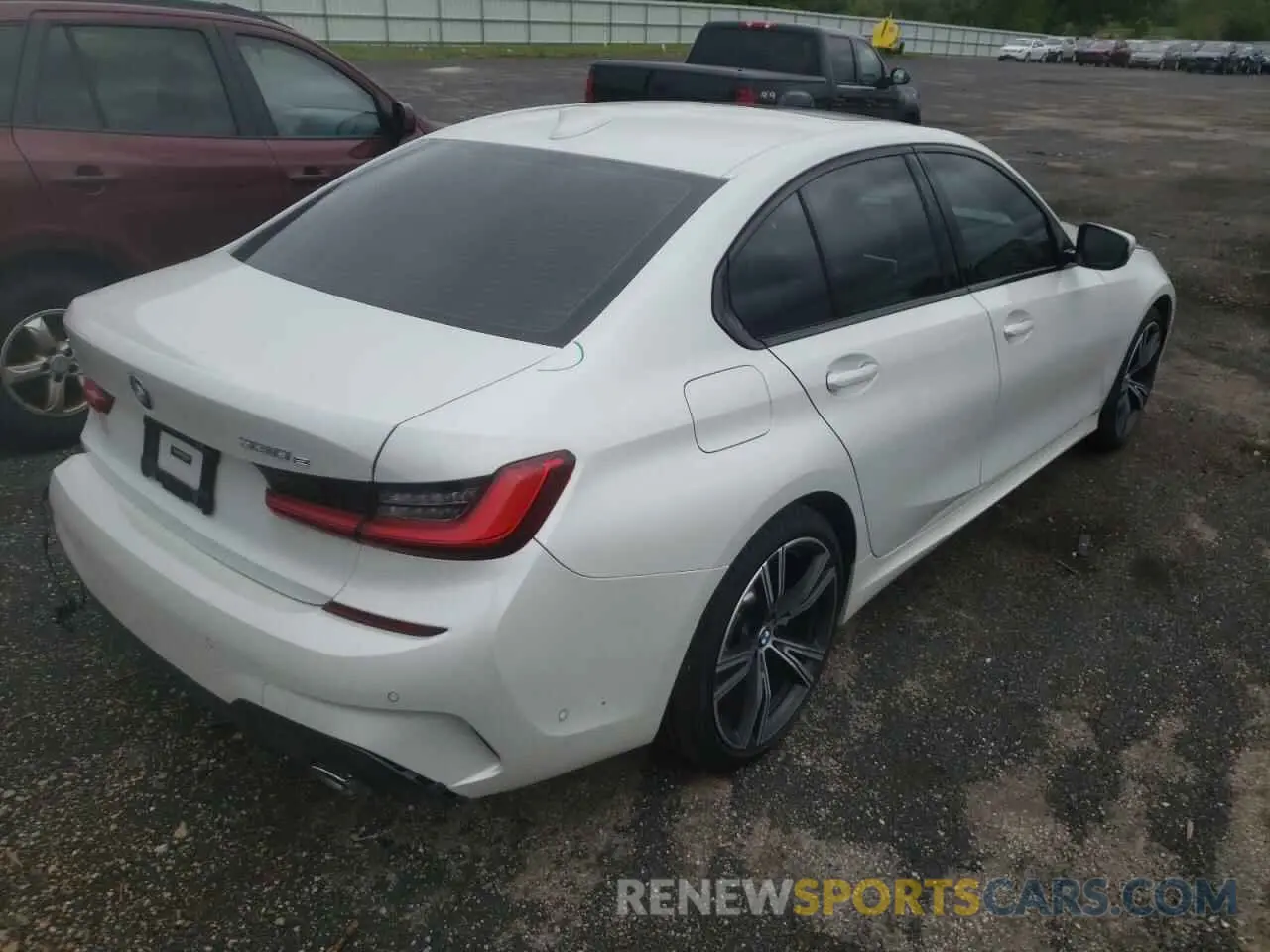 4 fotografías del automóvil dañado 3MW5P9J06M8B64527 BMW 3 SERIES 2021