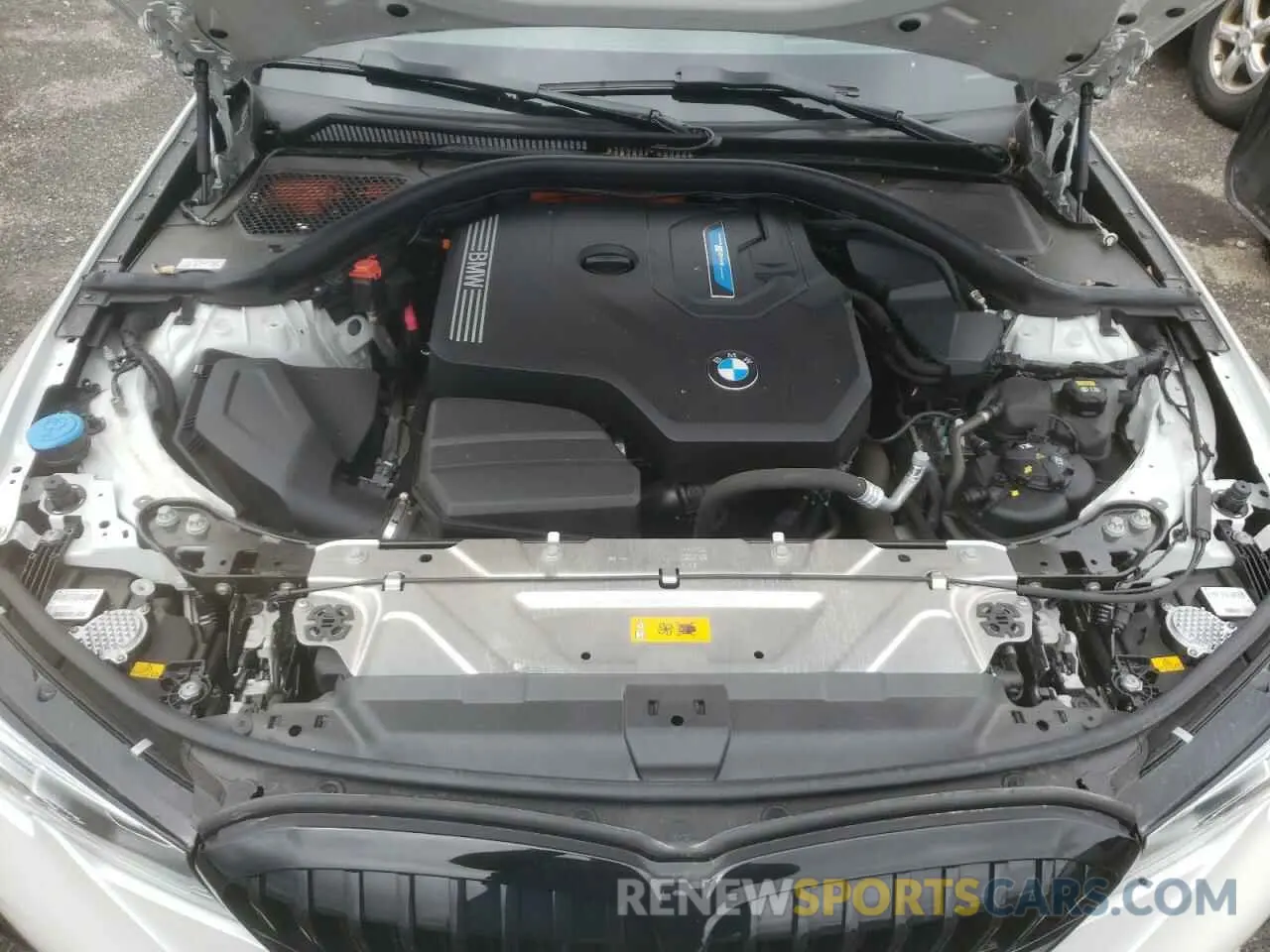 7 fotografías del automóvil dañado 3MW5P9J06M8B64527 BMW 3 SERIES 2021