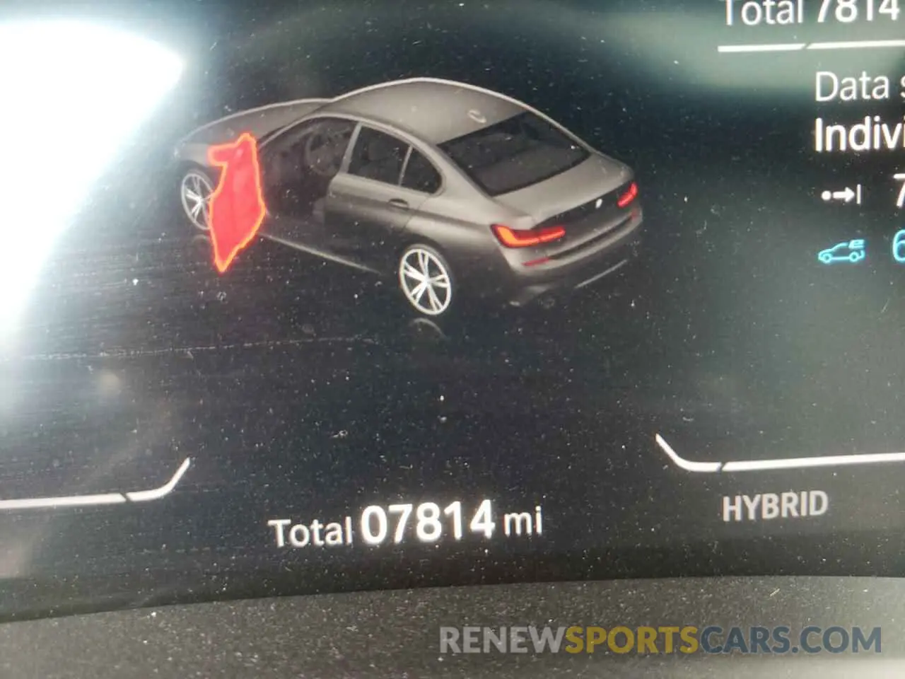 8 fotografías del automóvil dañado 3MW5P9J06M8B64527 BMW 3 SERIES 2021