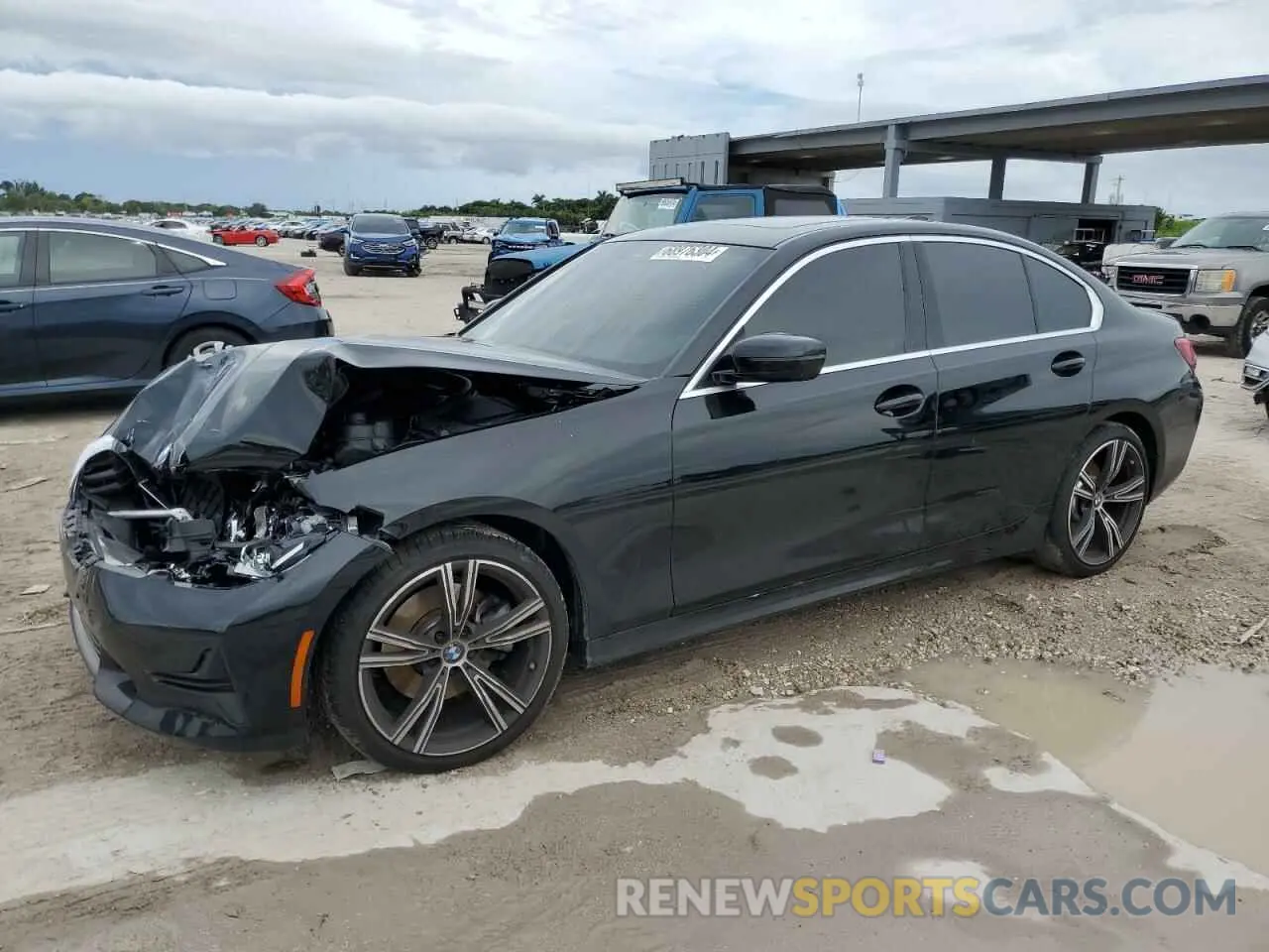 1 fotografías del automóvil dañado 3MW5R1J02M8B67789 BMW 3 SERIES 2021