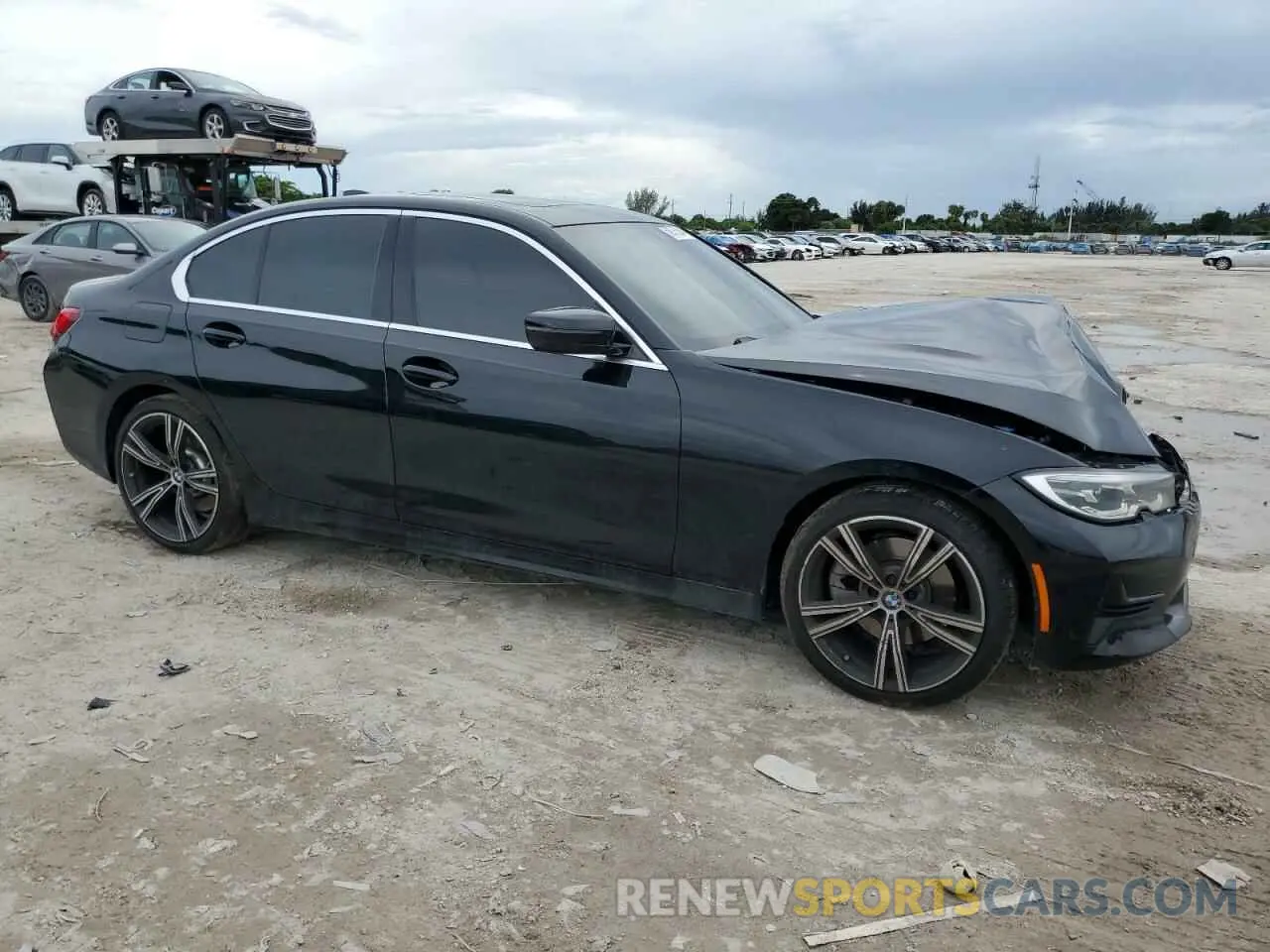 4 fotografías del automóvil dañado 3MW5R1J02M8B67789 BMW 3 SERIES 2021