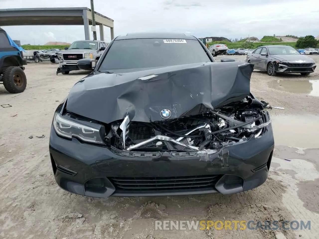 5 fotografías del automóvil dañado 3MW5R1J02M8B67789 BMW 3 SERIES 2021