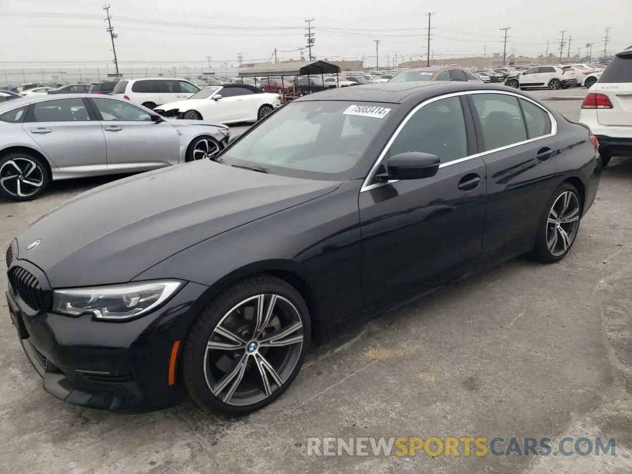 1 fotografías del automóvil dañado 3MW5R1J02M8B94393 BMW 3 SERIES 2021